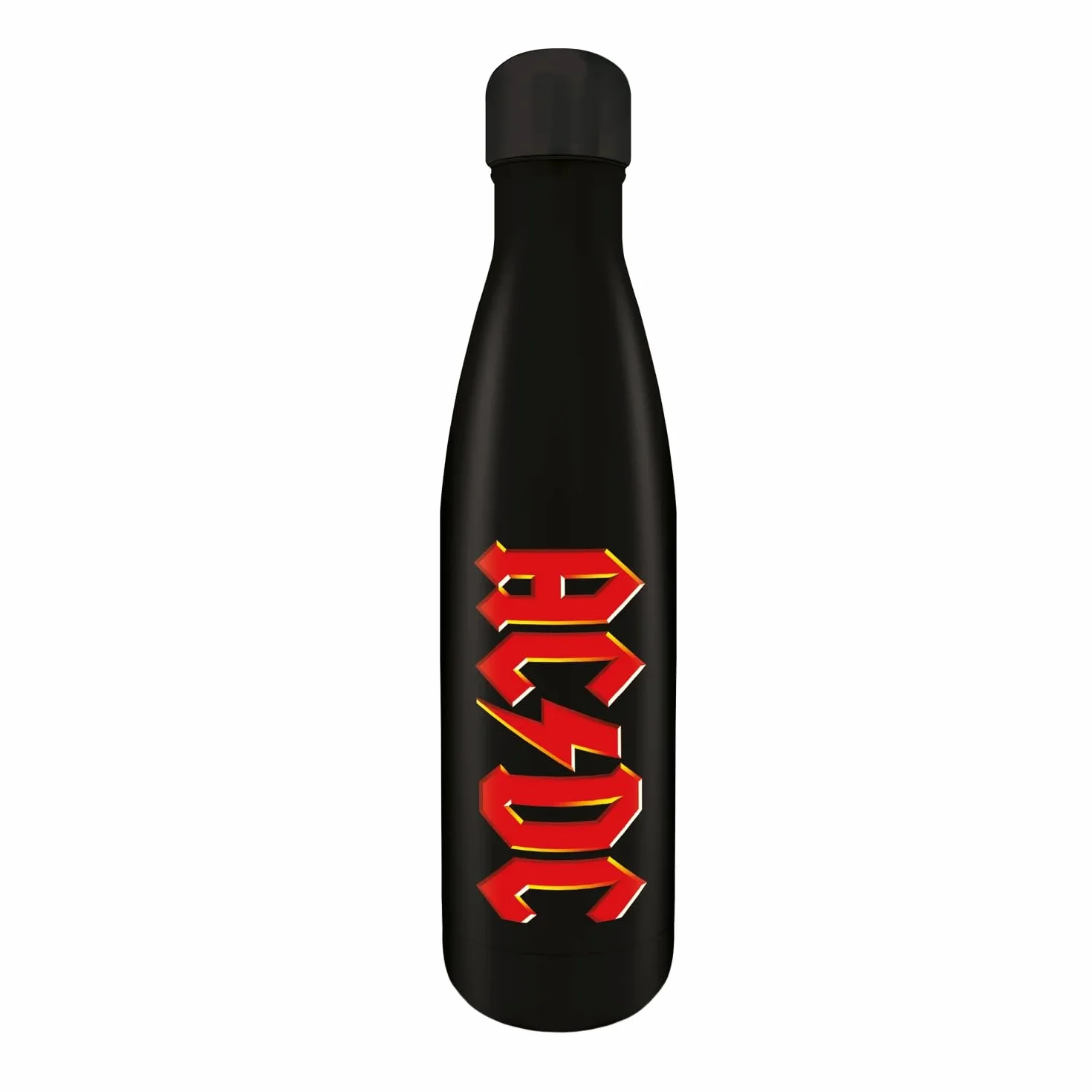 AC/DC Botella acero inoxidable aislamiento doble pared diseño icónico banda caja regalo