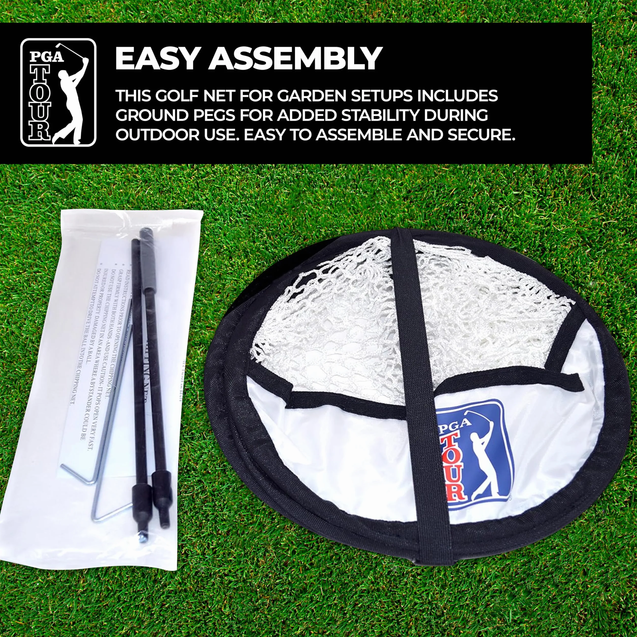 PGA Tour Red Desmontable para Ensayar Chips, Entrenamiento de Objetivos
