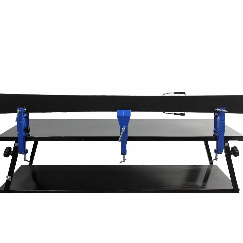 Étau de ski alpin métallique réglable angle et hauteur pour réparer et cirer les skis
