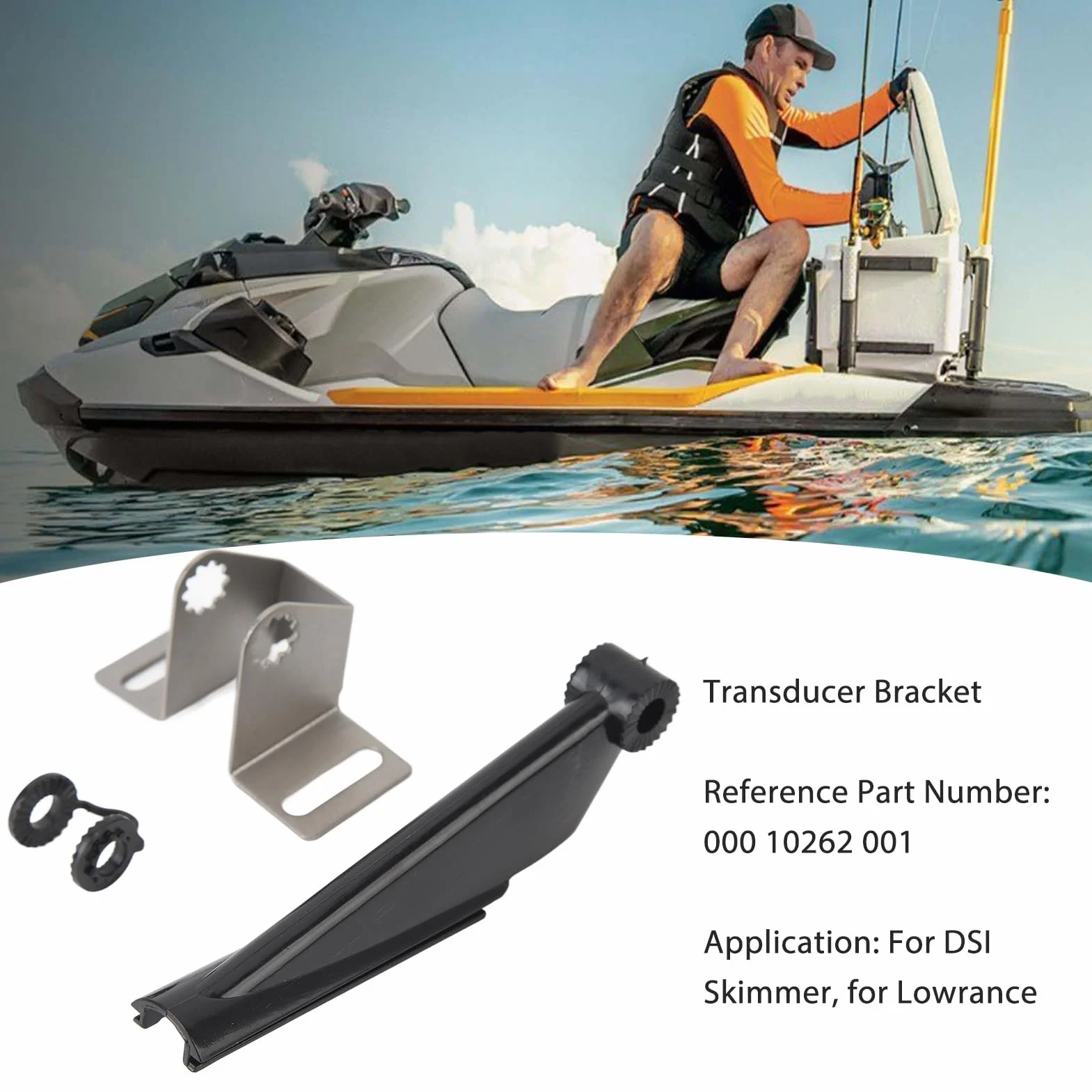 Soporte de Transductor de Metal, Kit de Montaje Fuerte a Prueba de Golpes para Lowrance