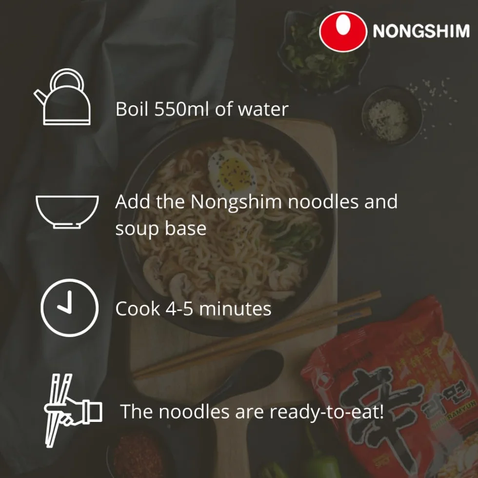 NONGSHIM Fideos Instantáneos Sopa Chapagetti 20x140gr