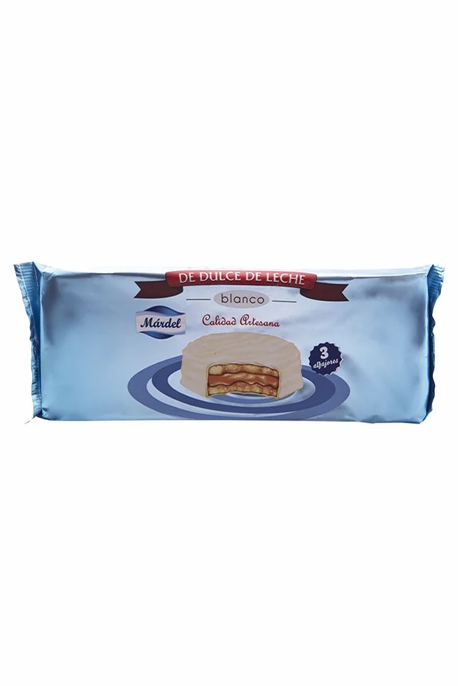 Mardel Alfajores Blanco 3 Unidades