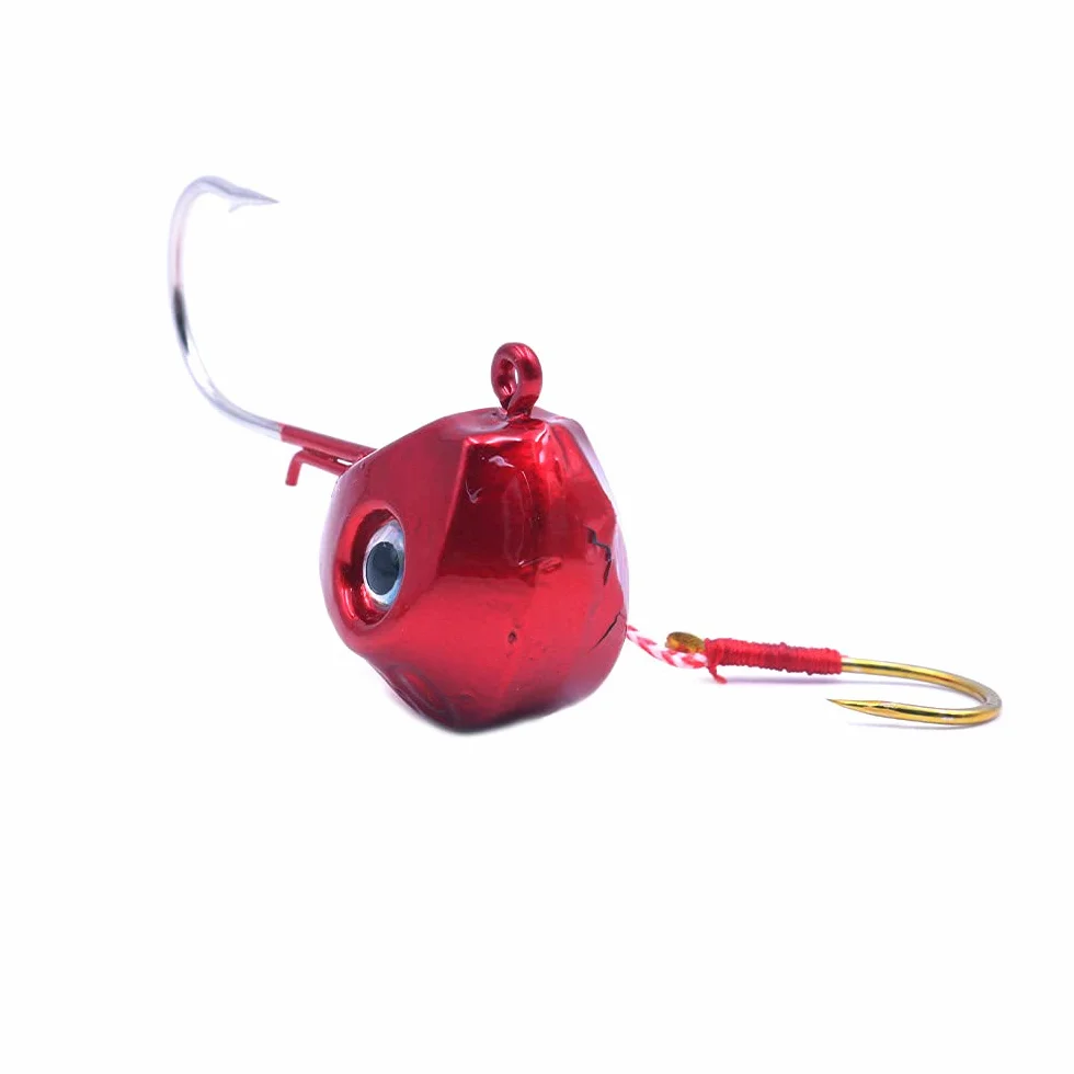 Señuelos de Pesca Metal 60g Plantillas de Pelo Agua Salada para Lubina Rayada Walleye Snook Rockfish