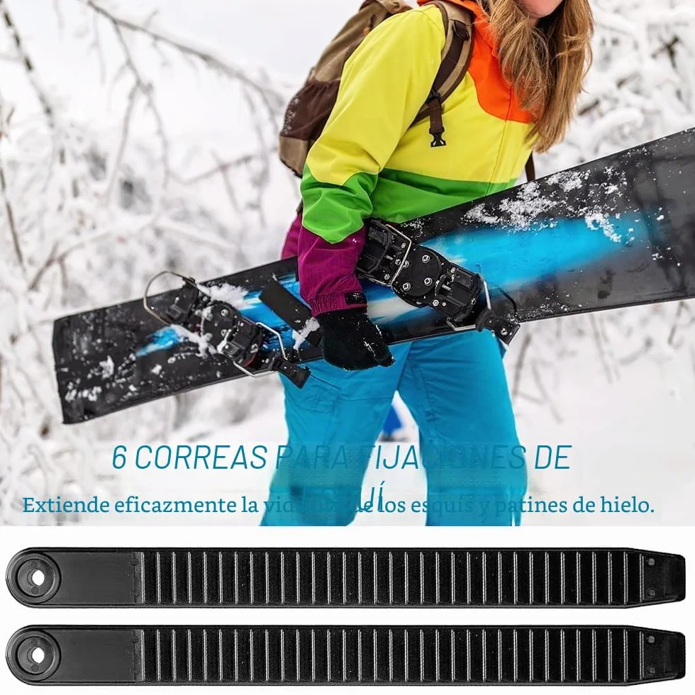 Correas de Tobillo para Snowboard 3 Pares de Repuesto Unión