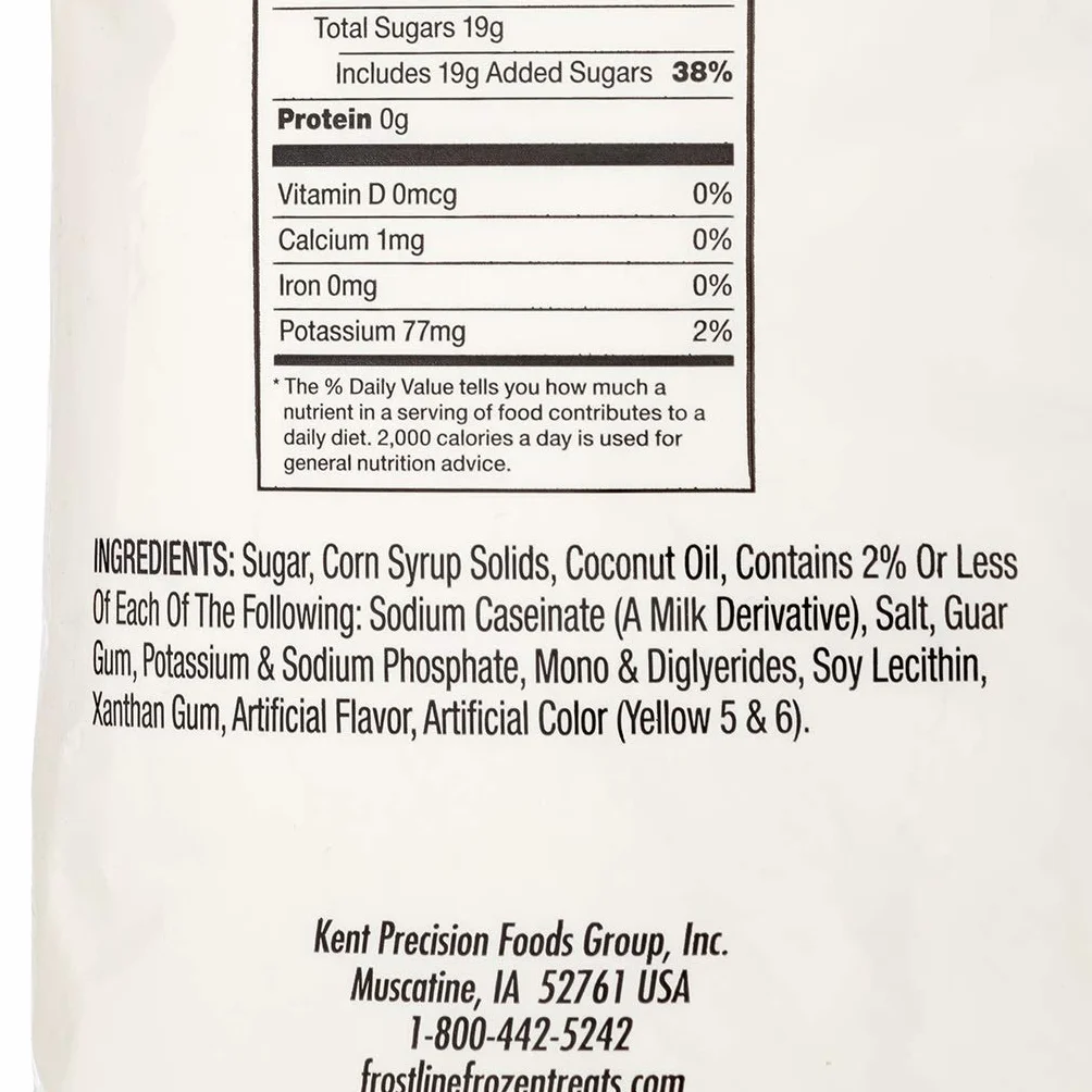 Frostline Vanilla Soft Serve Ice Cream Mix (Large 6 Pound Bag)