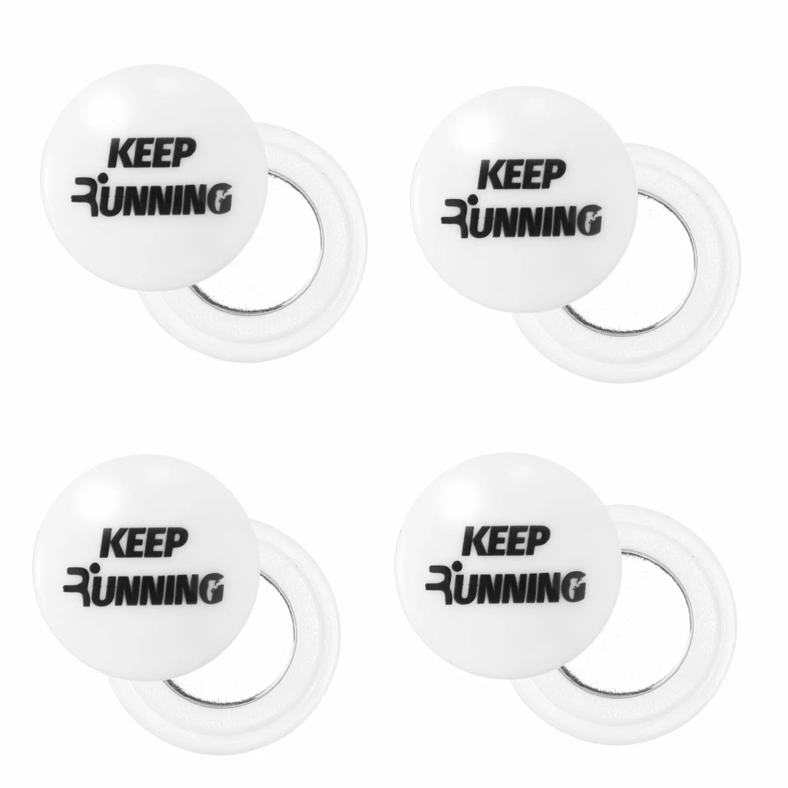 Clips Magnéticos para Dorsales Carrera Tinoaly 4 Pares Imanes Fijación Corredores