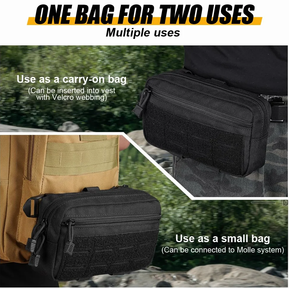 Flintronic Bolsa Táctica Molle, Riñonera Cintura Hombre Multifuncional, para Caza Ciclismo Camping
