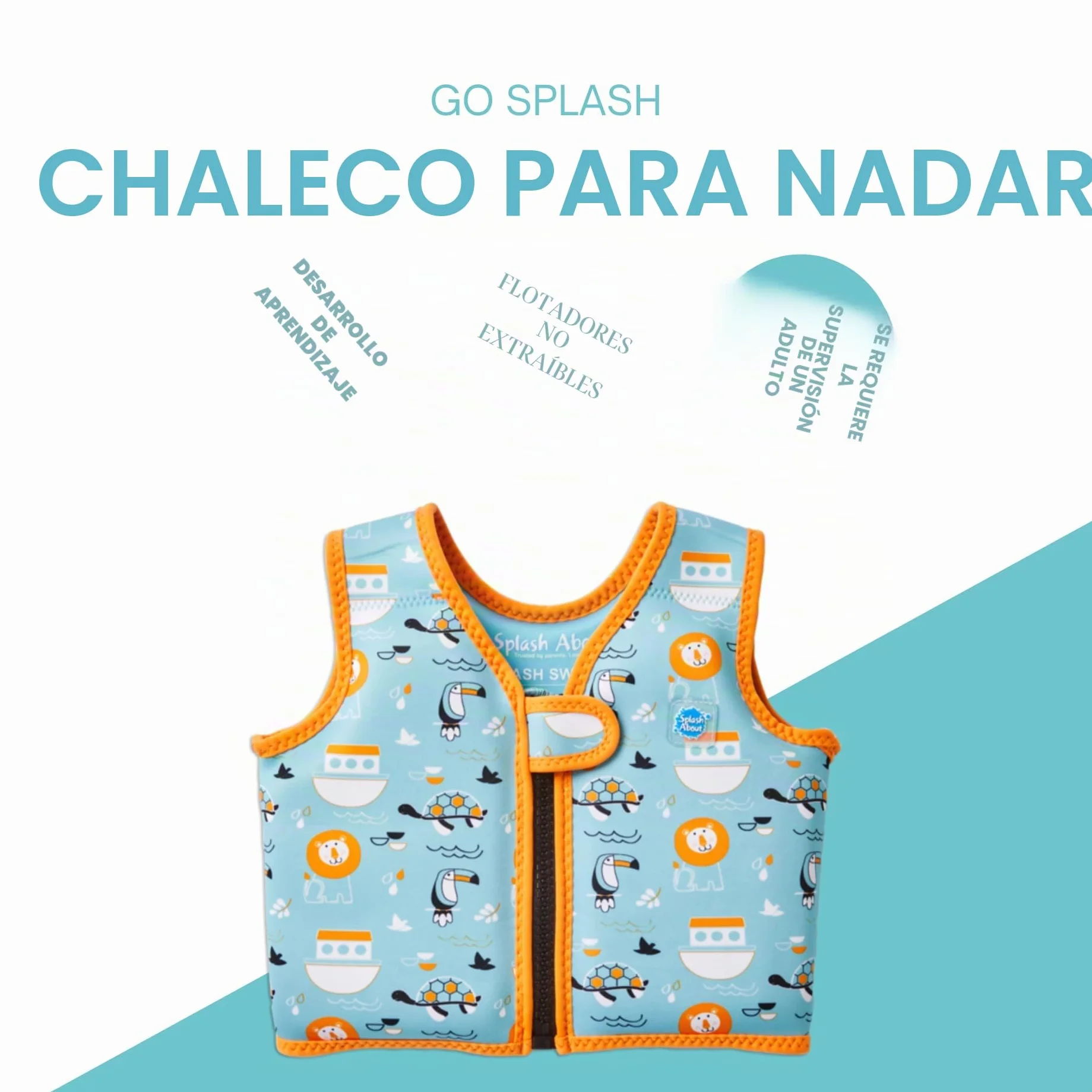 Splash About Go Splash Chaleco de Natación para Bebé y Niños