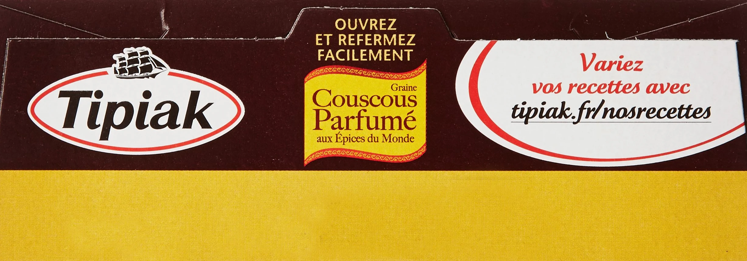 Tipiak Graine de Couscous Parfumé aux Épices du Monde 500 g