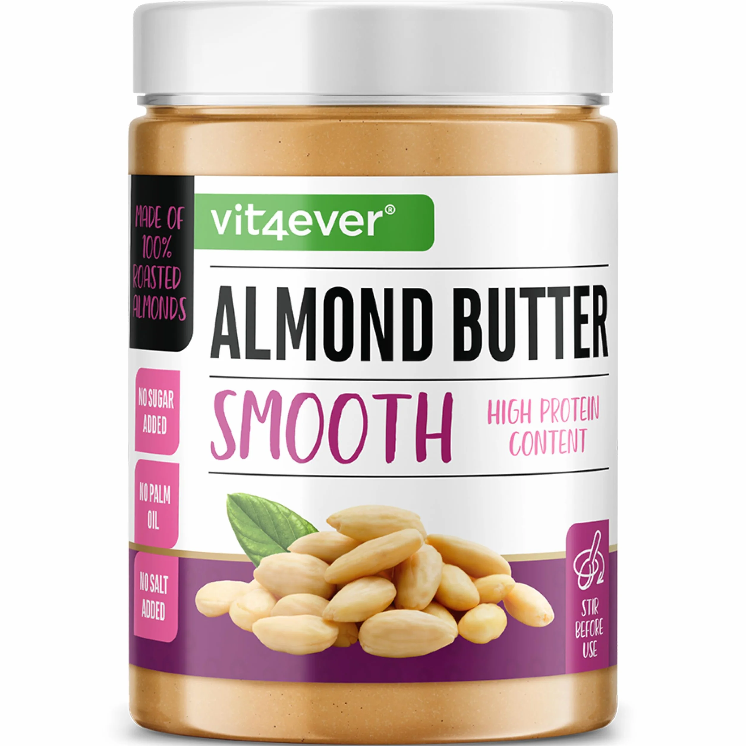 Mantequilla de Almendras Suave - 1kg de mantequilla de almendras natural sin aditivos elaborada con almendras 100% escaldadas - Alta en proteínas - Mantequilla de almendras cremosa sin sal, aceite ni