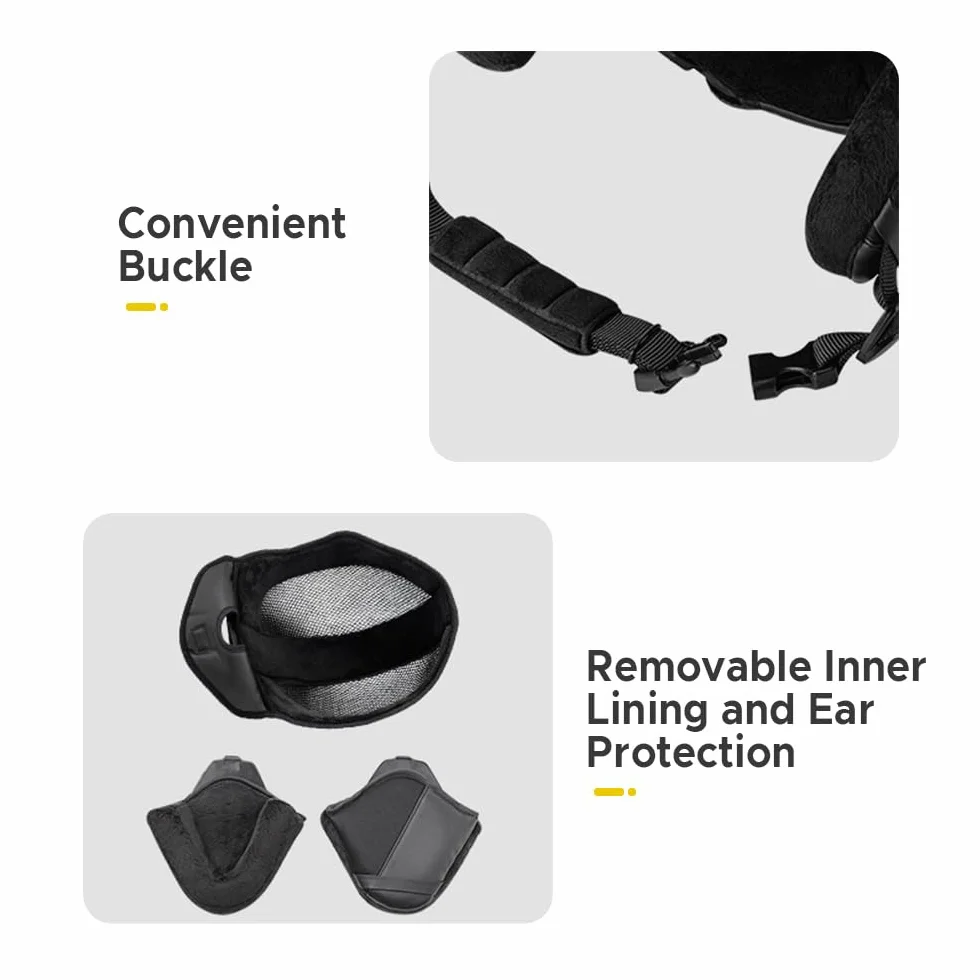 Lixada Casco de esquí Integrado con Gafas de Visera extraíbles para Hombres y Mujeres