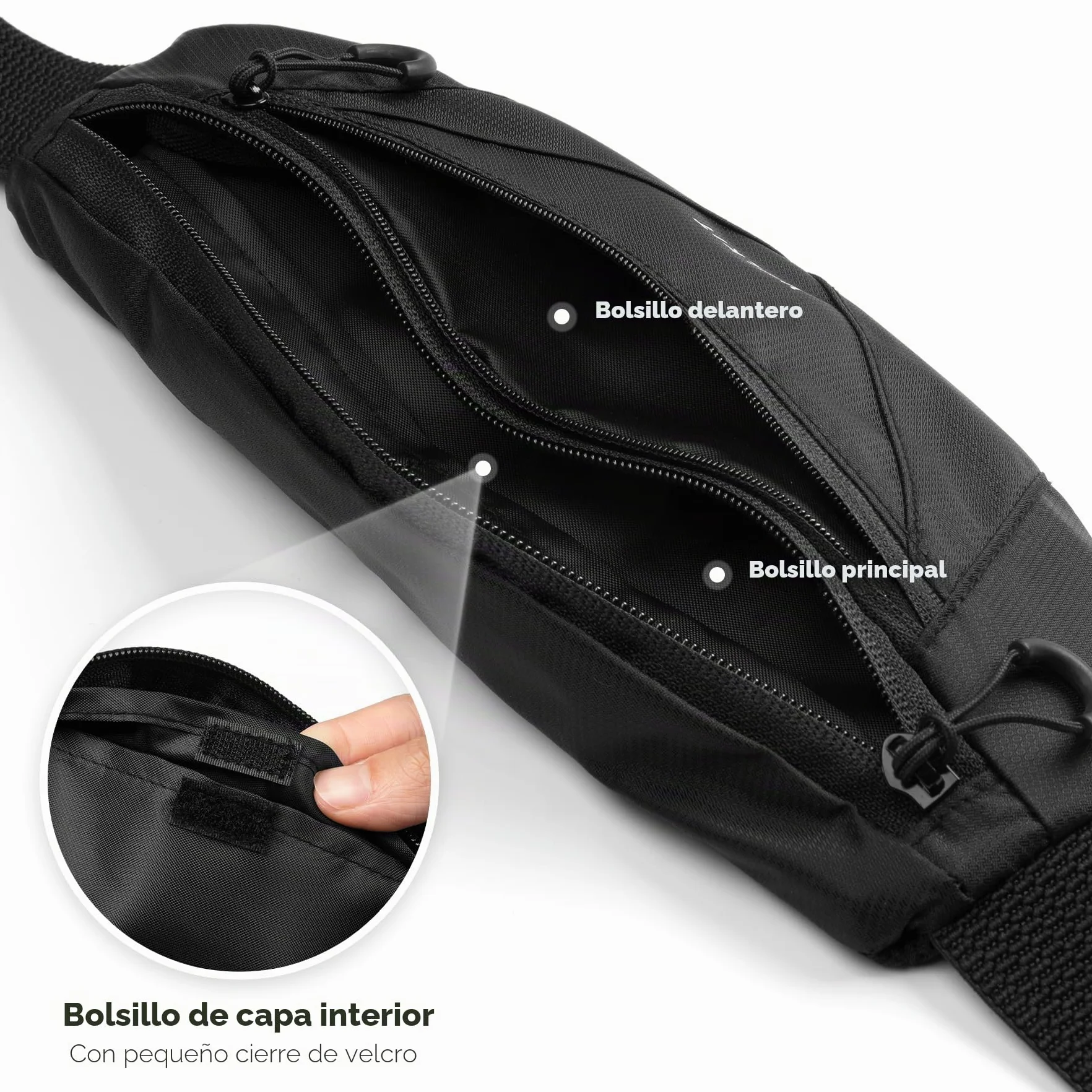 VULKIT Riñonera Impermeable para Correr con Hebilla Ajustable para Teléfonos 7 Pulgadas
