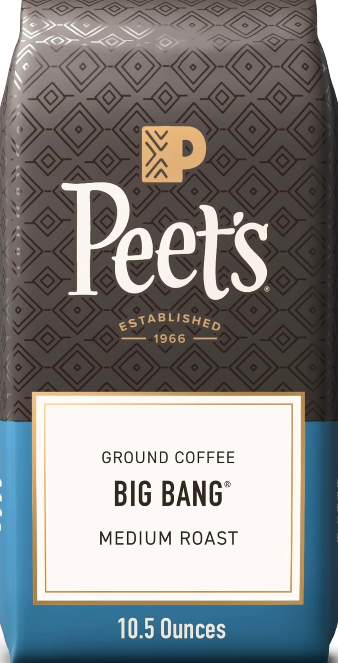 Peet's Coffee Big Bang - Café molido de tostado medio, 10.5 onzas