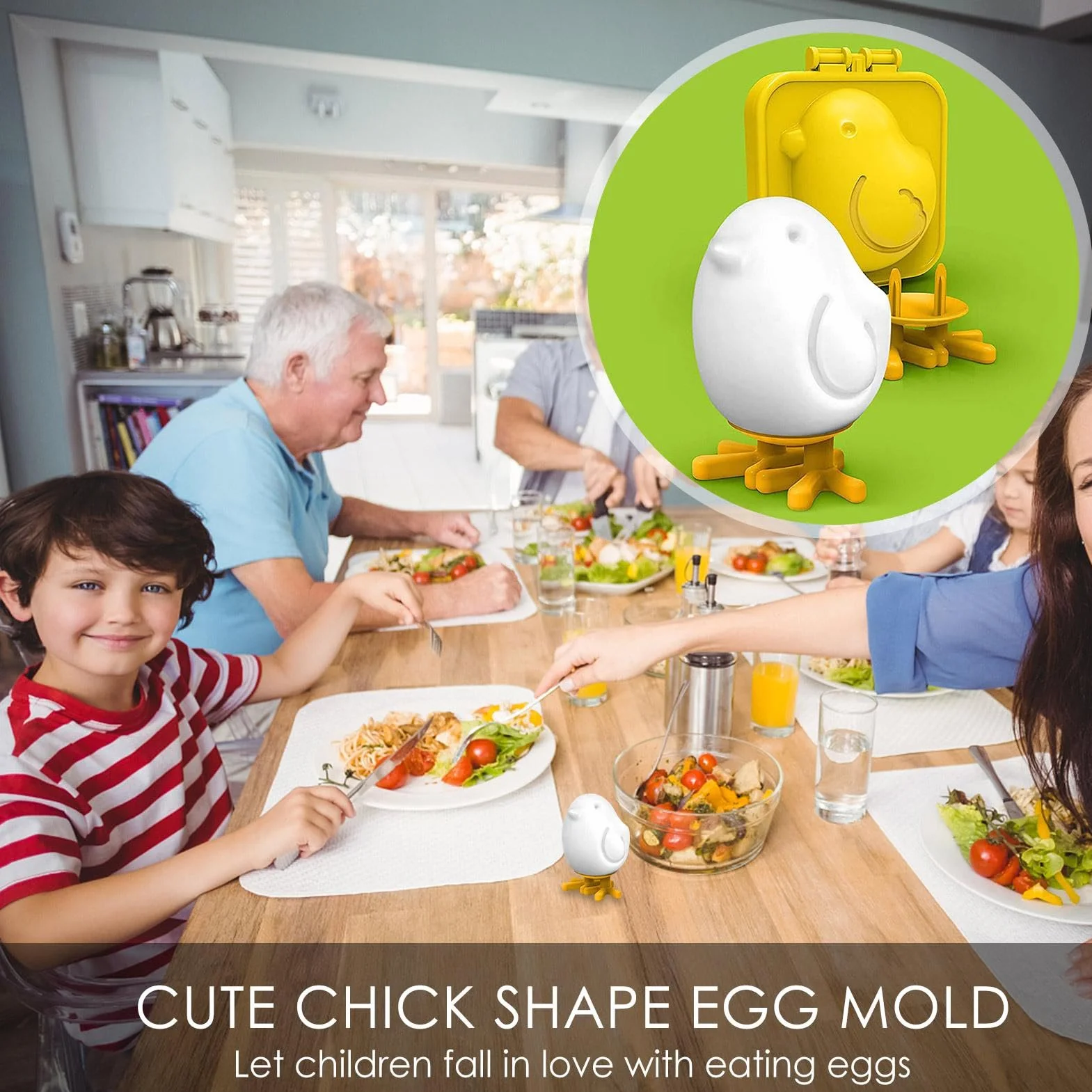 Molde para huevos con forma de pollito, color amarillo, molde para huevos cocidos, molde para huevos cocidos, molde para huevos cocidos, para huevos cocidos, huevos de Pascua, pollitos