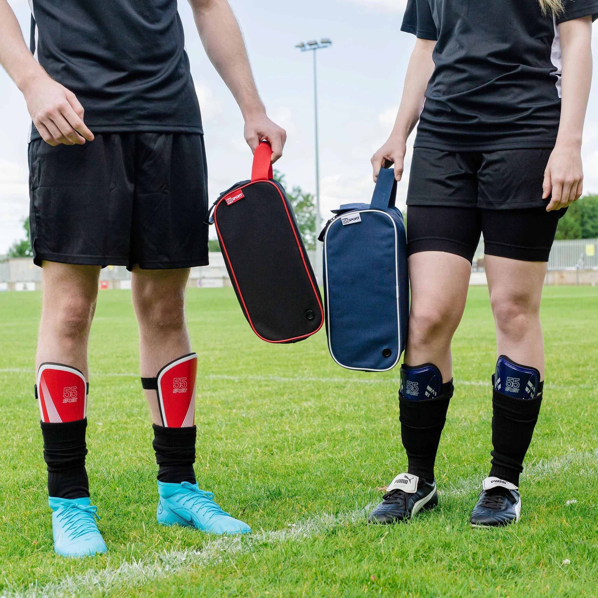 Bolsa clásica para botas de fútbol roja