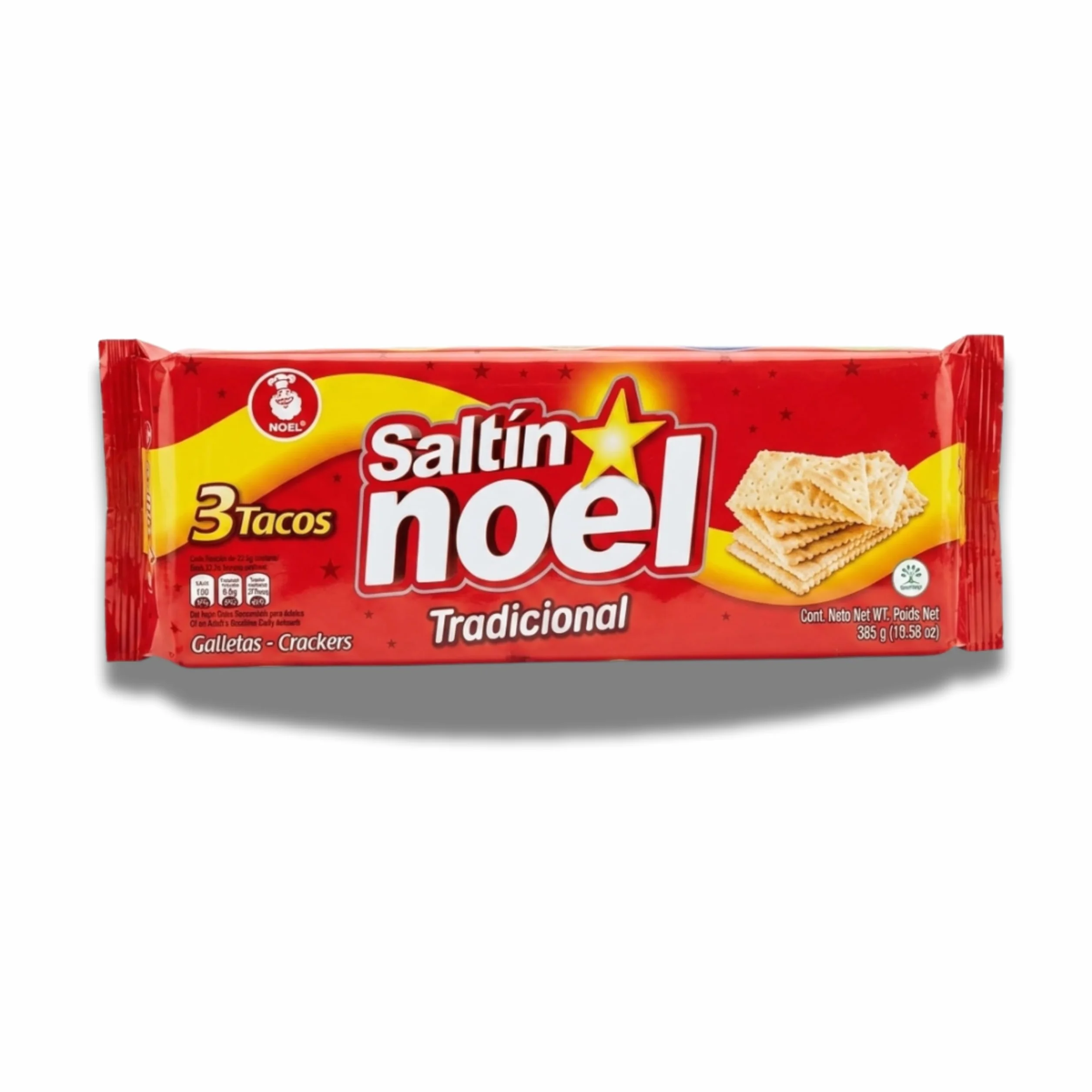 Pack de 4 Paquetes de Galletas Crackers (3 Tacos por Paquete, Total 1540g) - Galletas Saladas Crujientes - Saltín Noel - Ideales para Desayunos y Aperitivos - NEXU