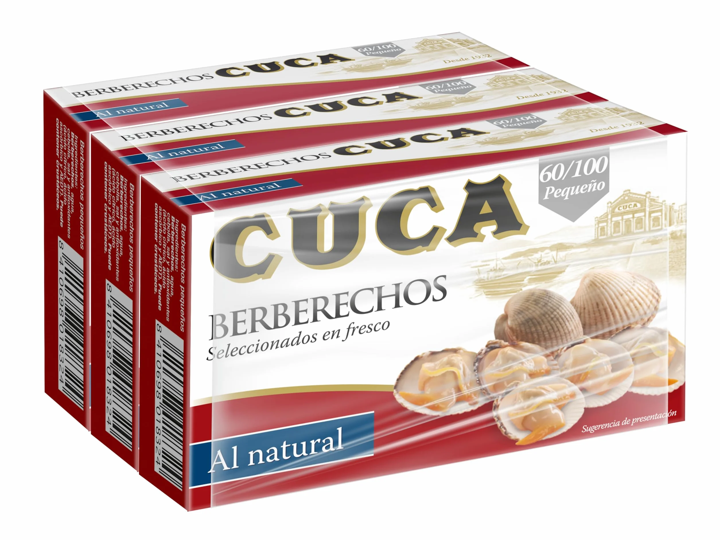 Berberecho Cuca 60/100 Pack de 3 latas