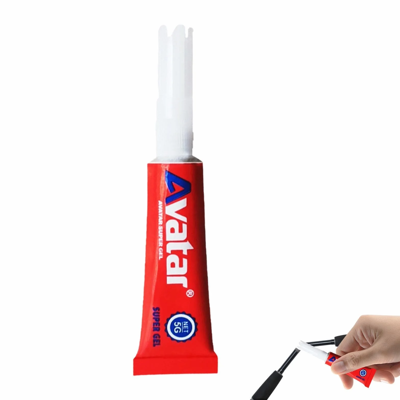 Pegamento reparador de cañas de pescar, adhesivo líquido impermeable 0,1 oz