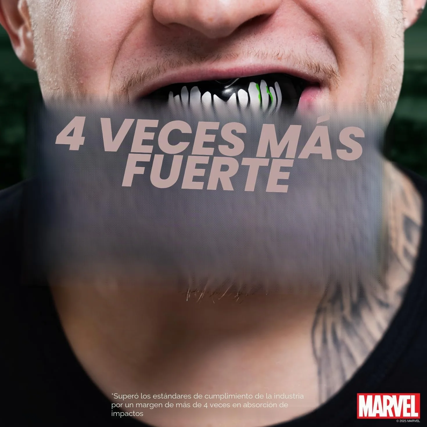 Marvel Venom Protector Bucal Deportivo para Aparatos Ortopédicos, Talla Única para Boxeo, MMA, Rugby