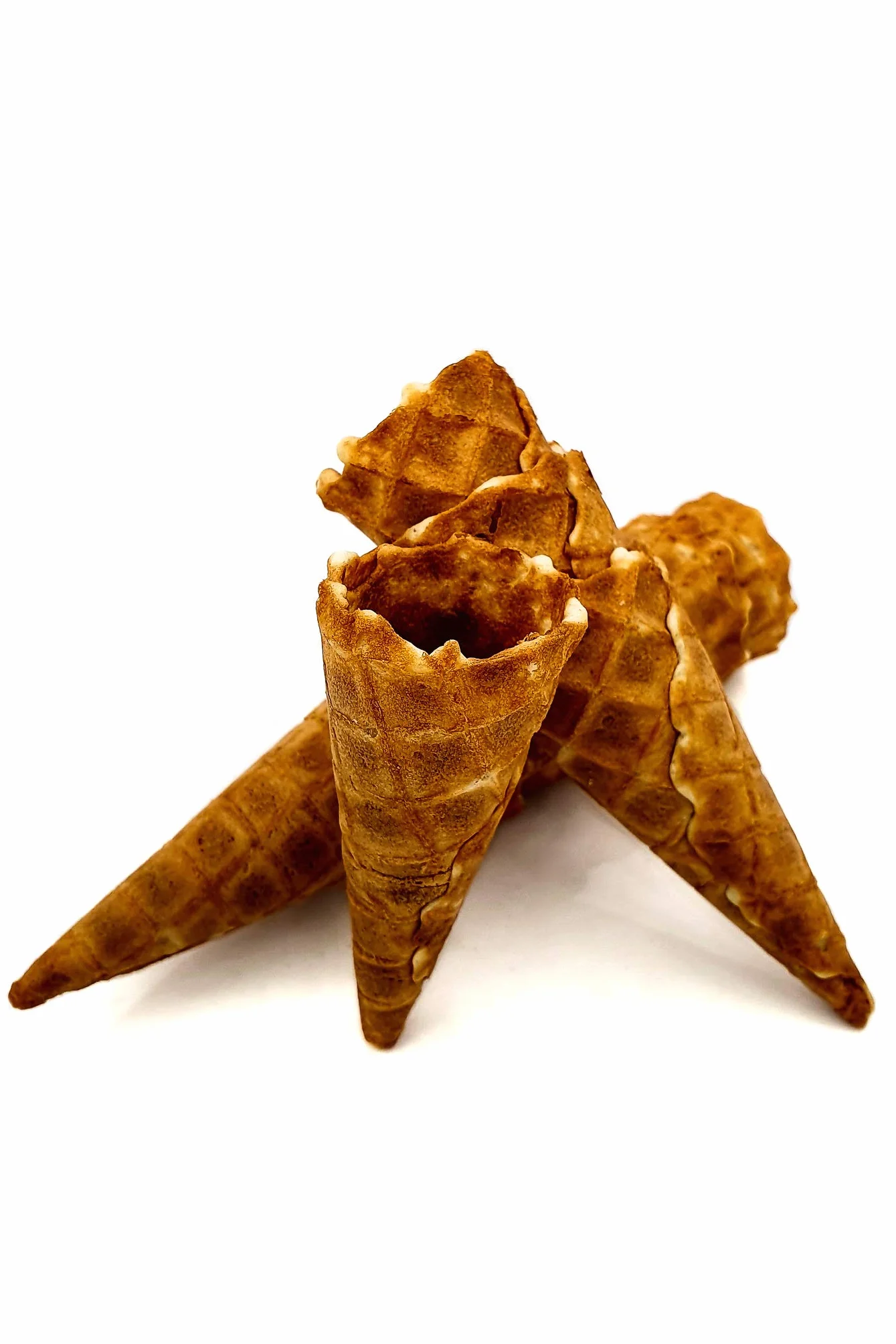 Cucuruchos de helado Cuernecito chiquito sin borde 77xØ31mm 48 piezas