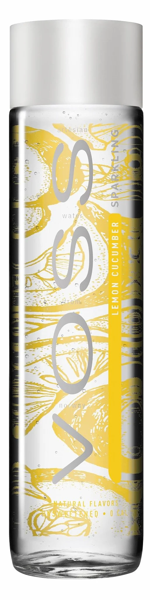 VOSS Water Mix 375 ml, sabor afrutado natural, paquete de 12 unidades (desechable, 12 x 375 ml)