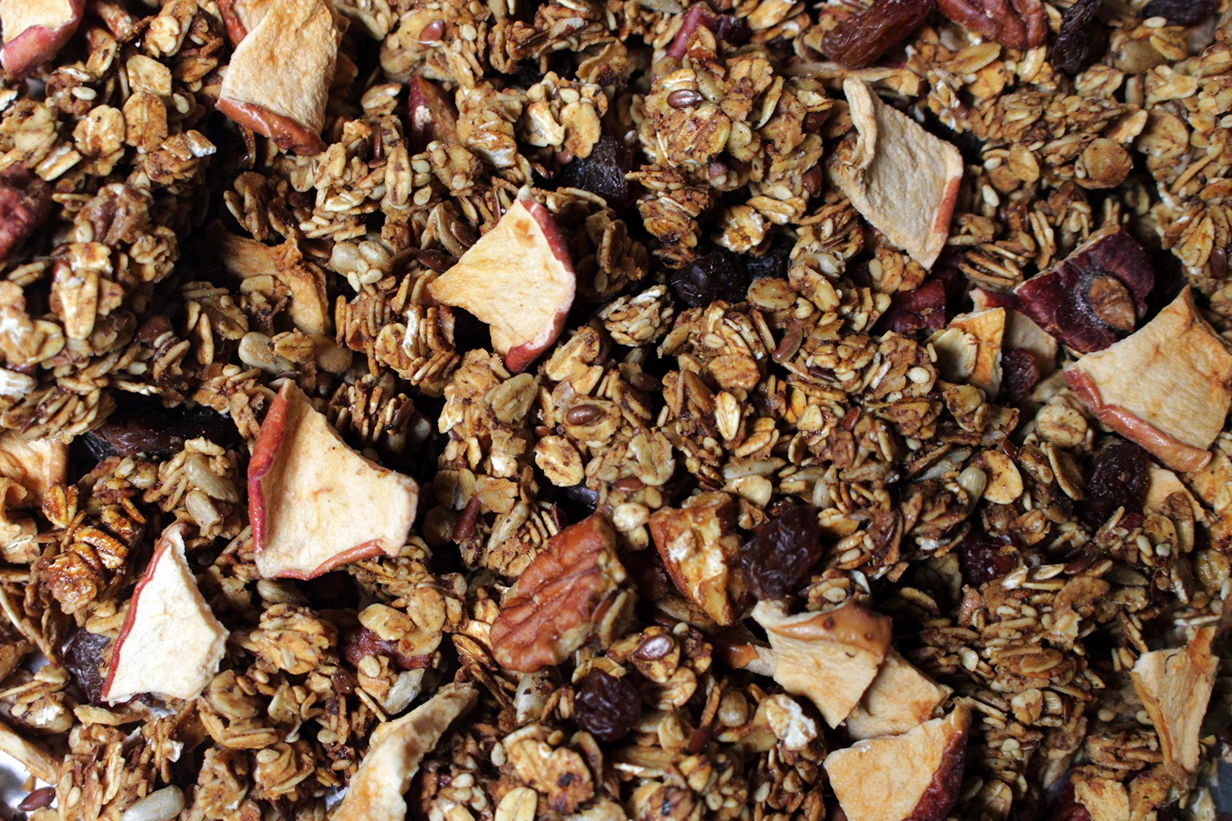 Granola de Manzana, Pecanas y Pasas con Canela (Pack: 3 x 300gr) Peso Total: 900gr