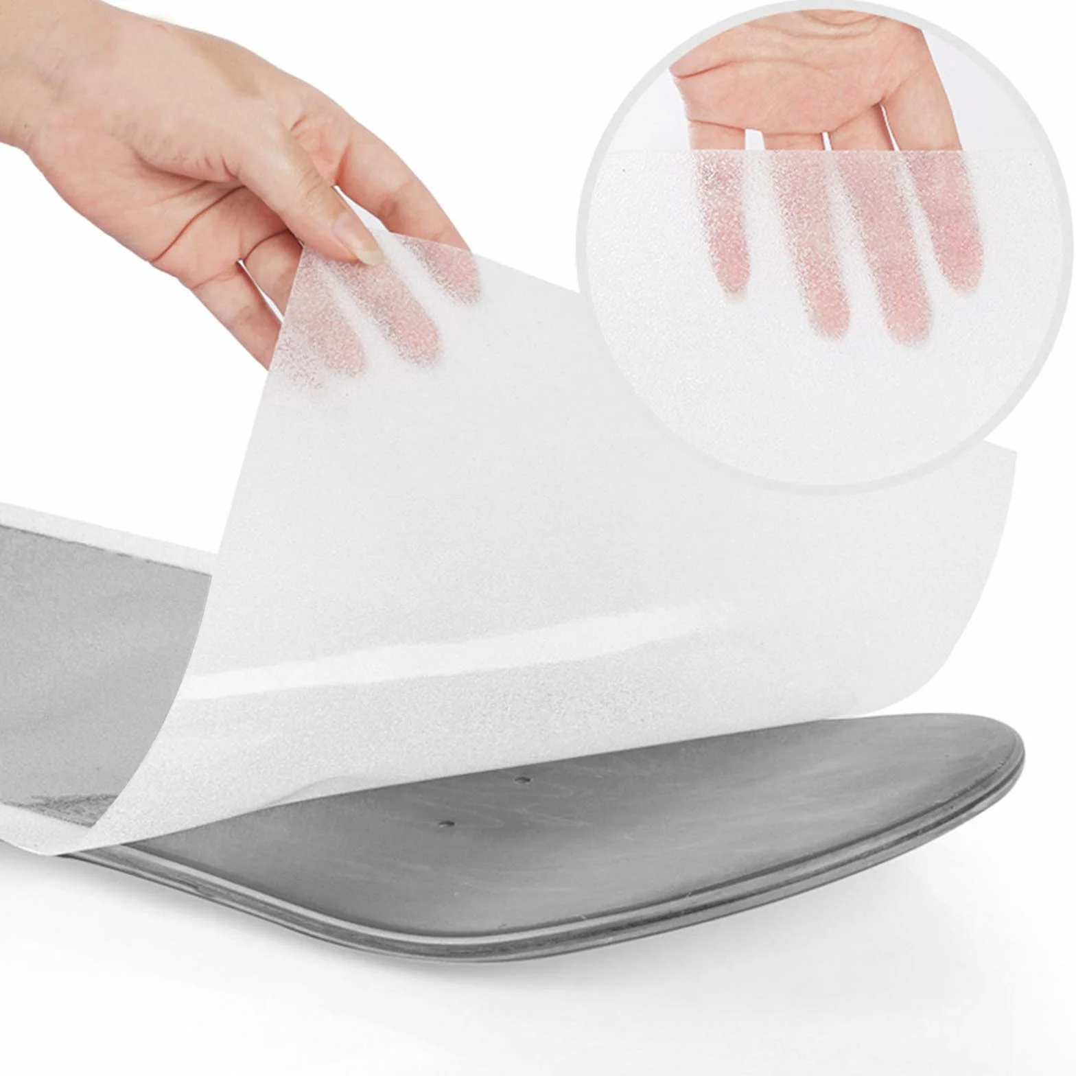 Amacoam Cinta de Agarre para Skateboard 84x23 cm Transparente Accesorio