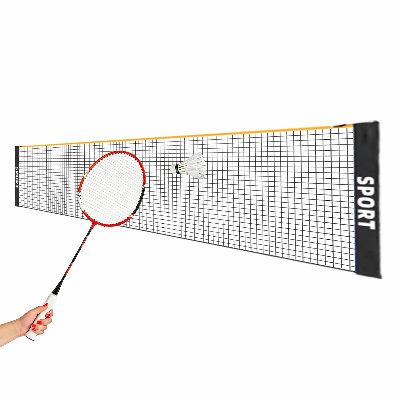Red de Voleibol Portátil Plegable para Jardín, Playa, Bádminton y Pickleball