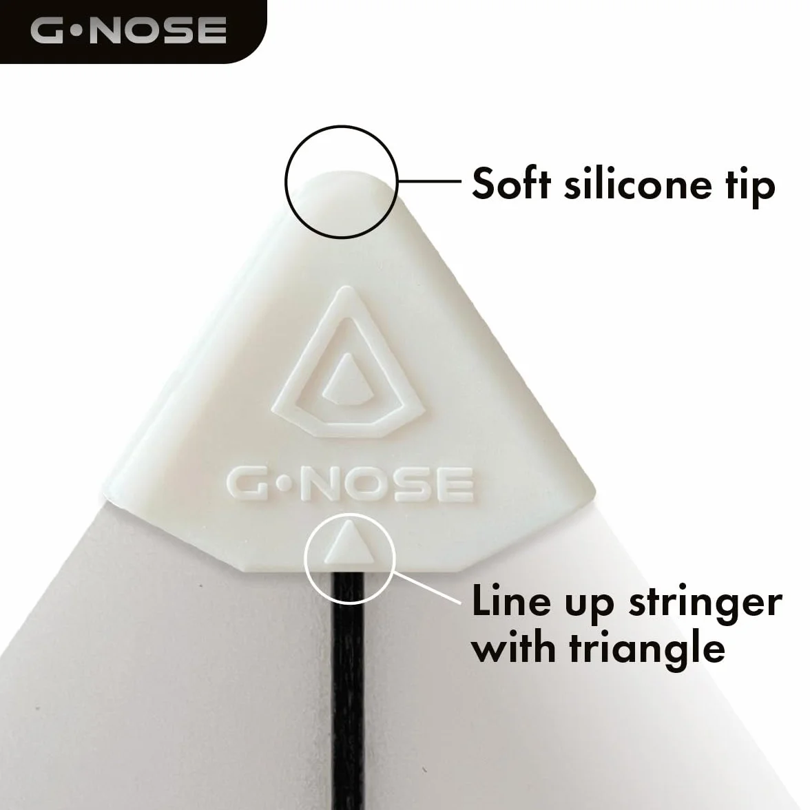 GUARD G.NOSE Protector de nariz para tabla de surf blanco