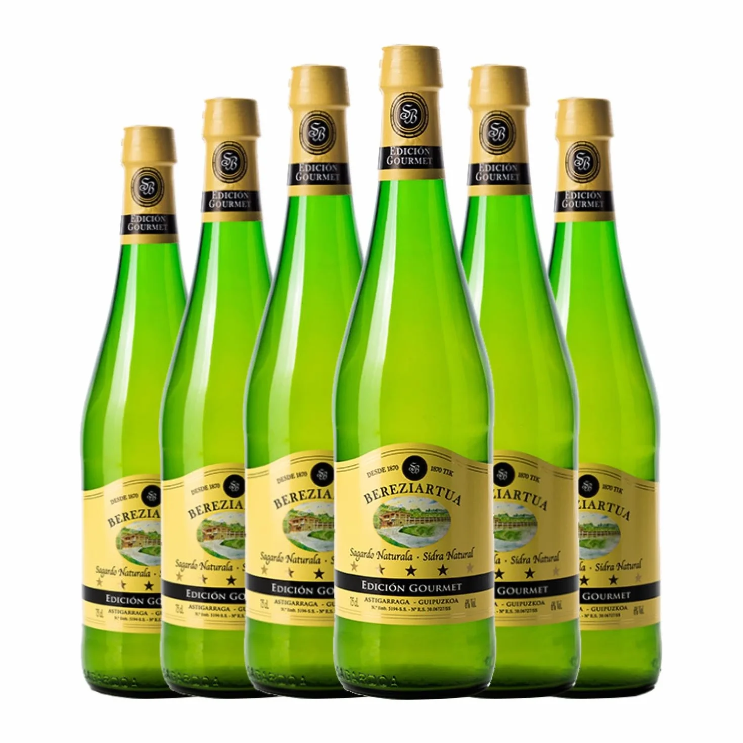 Sidra Bereziartua Sagardotegia Edición Gourmet 75 cl Caja de 6 Botellas