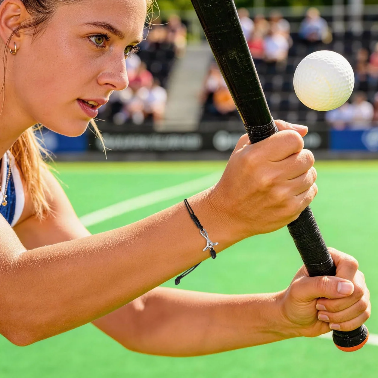 Supvox Pulseras Tejidas de Hockey Amuletos Fanáticos Regalos Niñas