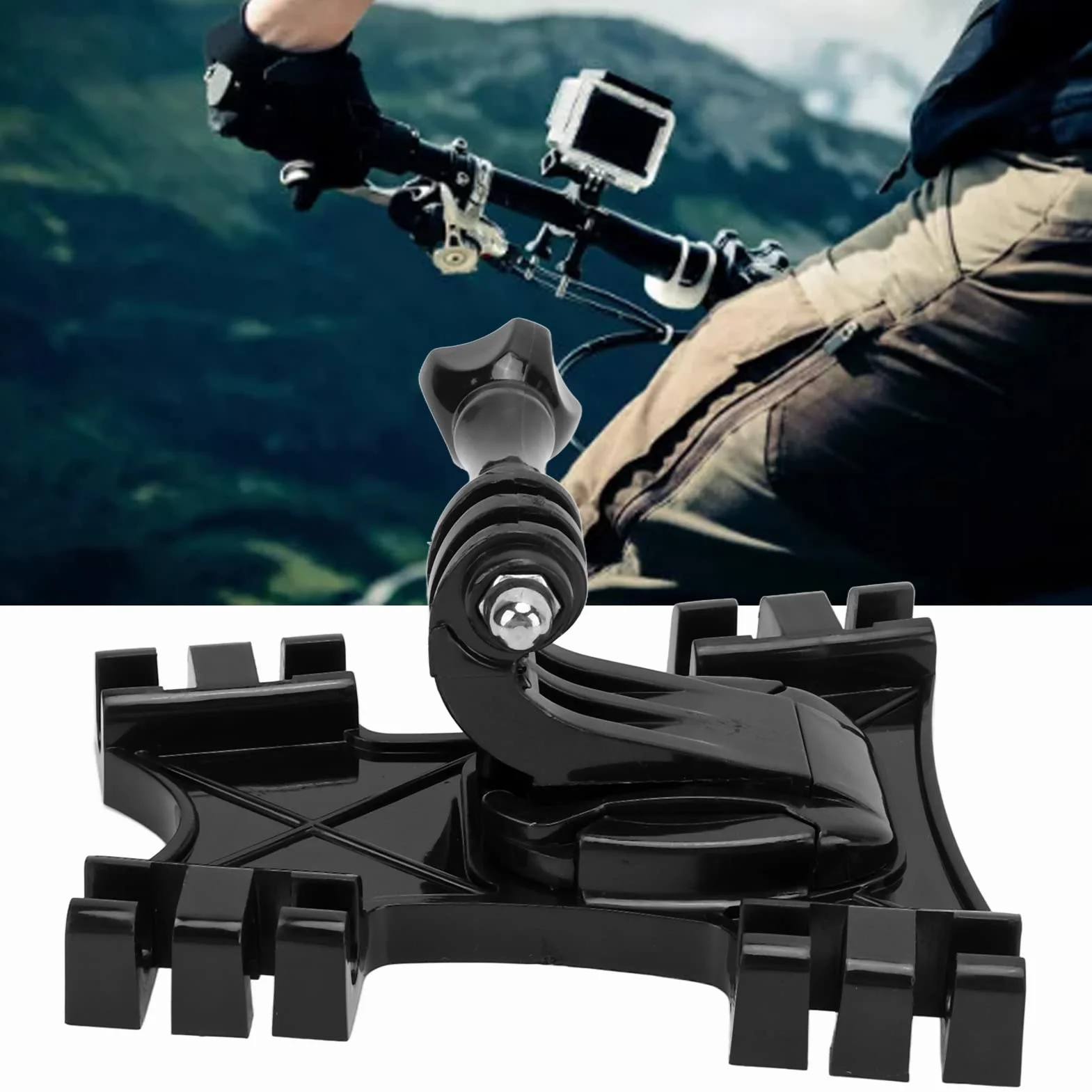 Agatige Kitesurf Kite Line Mount J Hook Buckle 360 Grados Rotación Adaptador Soporte de línea con 2 Ganchos para Hero 10 9 8 7 6 5