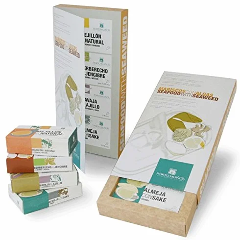 PACK MARISCOS CON ALGAS PORTO MUIÑOS INCLUYE 4 PRODUCTOS