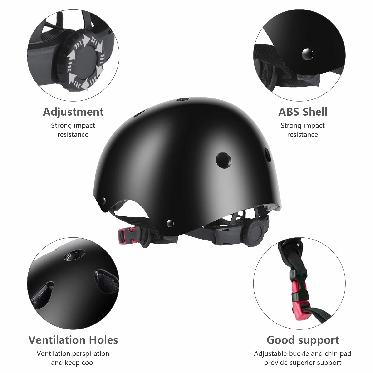 Casco y Protecciones Ajustable Infantiles Set Rodilleras Coderas para Bicicleta Scooter Ciclismo