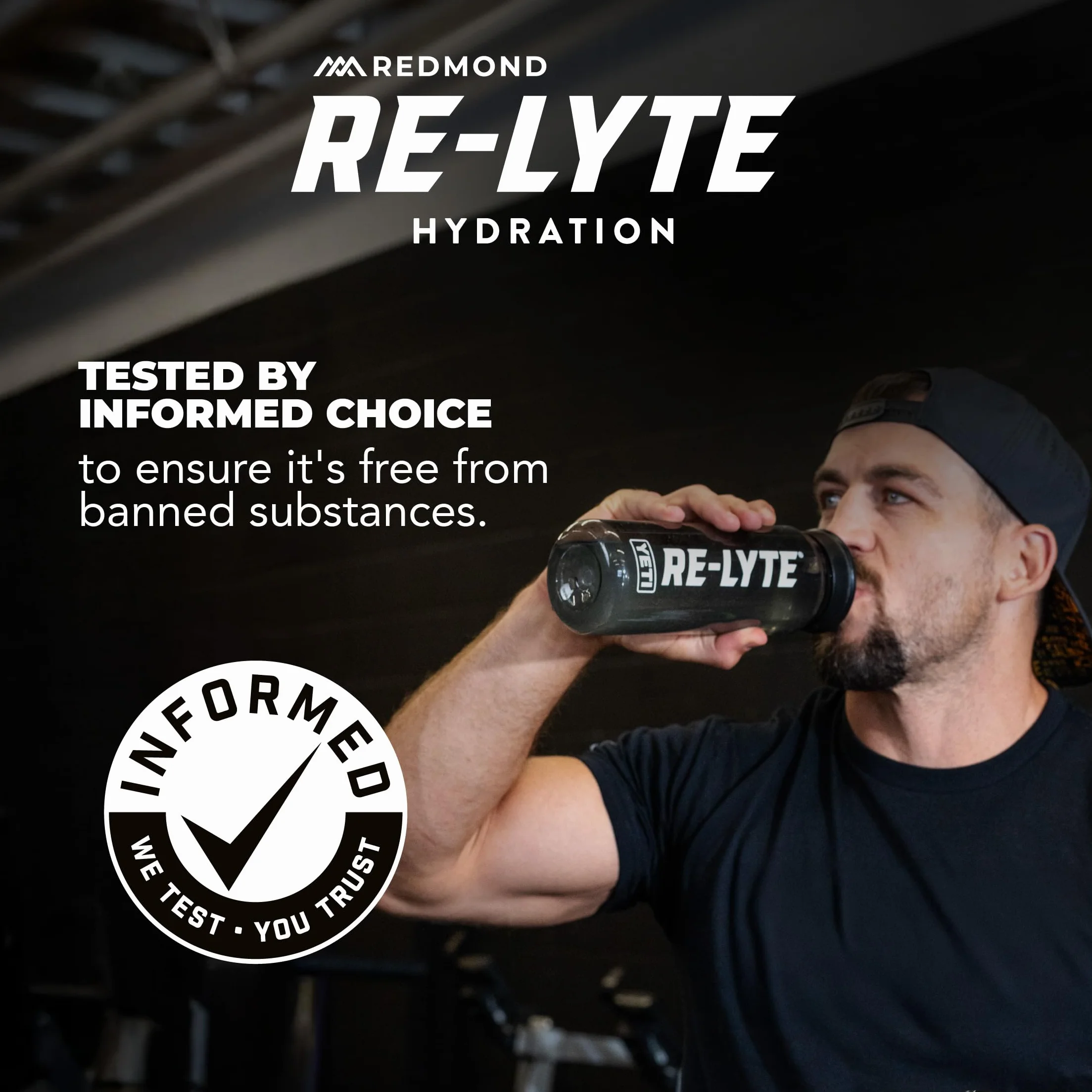 REDMOND Re-Lyte HYDRATION Drink Mix LEMON LIME LARGE, lata de 408 g - Electrolitos en polvo, sin azúcar, con auténtica sal Redmond Real Salt y más de 60 minerales y oligoelementos esenciales