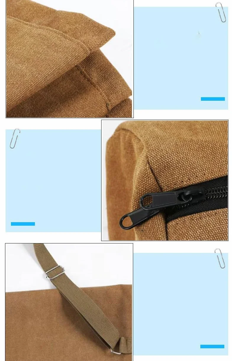 Bolsa de Pesca de Lona para Caña de Pescar, Correa de Hombro Ajustable, Portátil de Alta Capacidad 140x30cm Amarillo