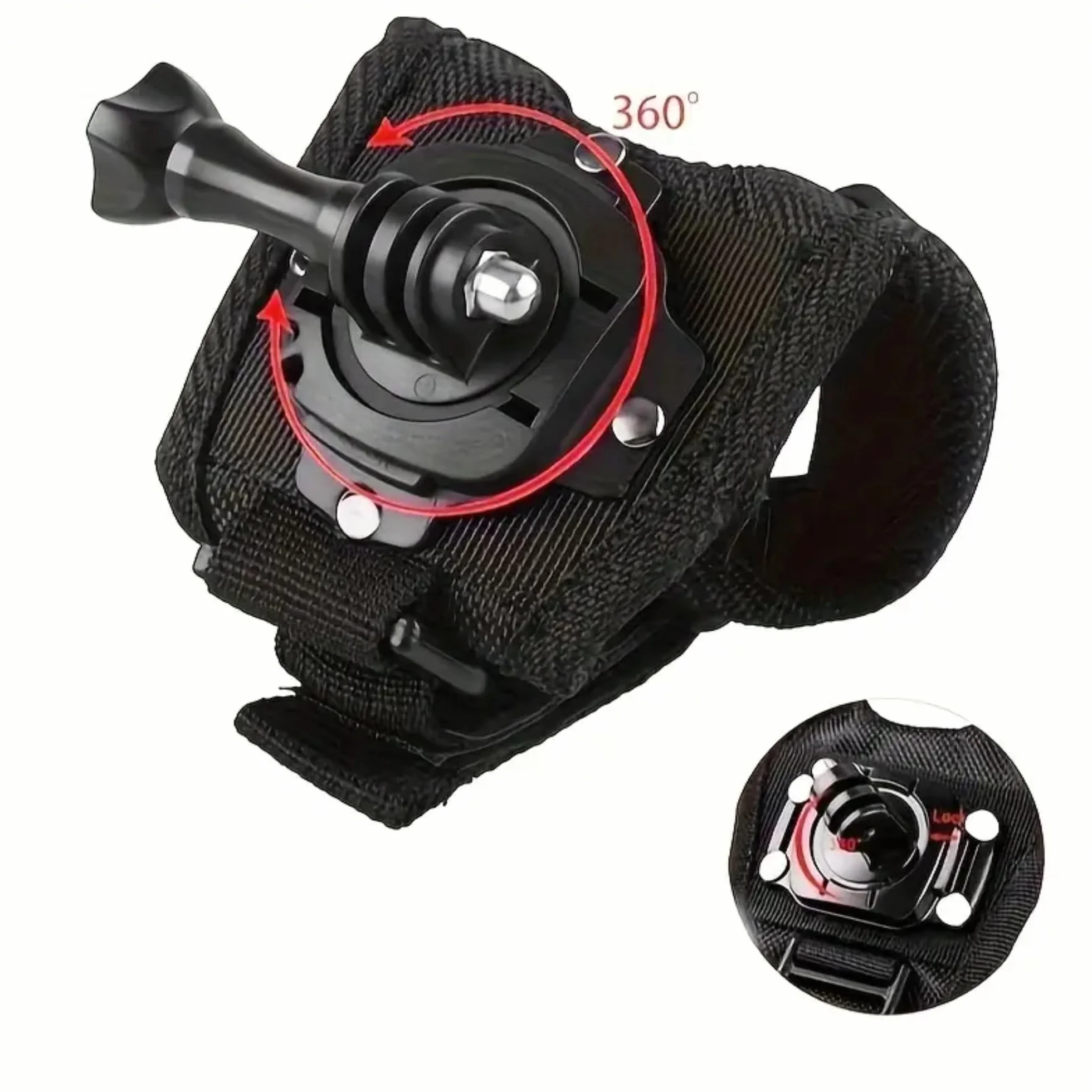 Soporte Giratorio de Mano para Cámara Deportiva, Compatible con GoPro Hero 13/12/11/10/9/8/7/6/5, DJI Osmo Action 3, Insta360 One