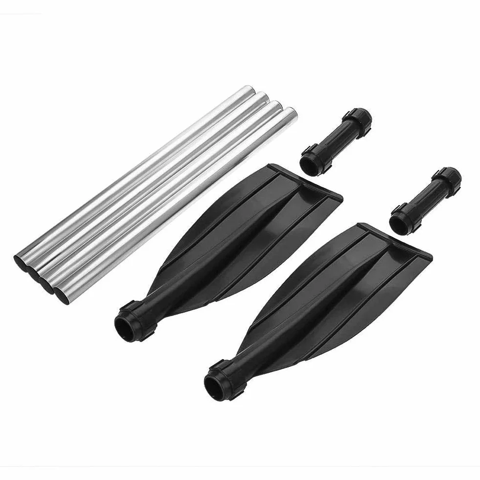 Remo para kayak aleación de aluminio ajustable desmontable doble 2 unidades