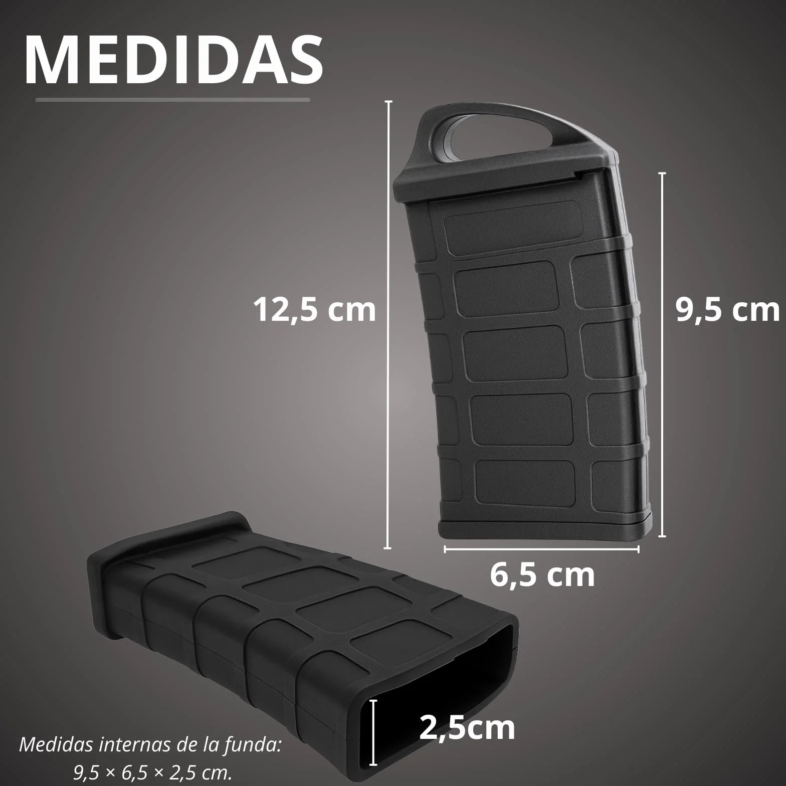 Sibo Fundas Protectores Silicona Antideslizante para Cargadores Airsoft AR M4 M16 STANAG PMAG Pack 2 Verde