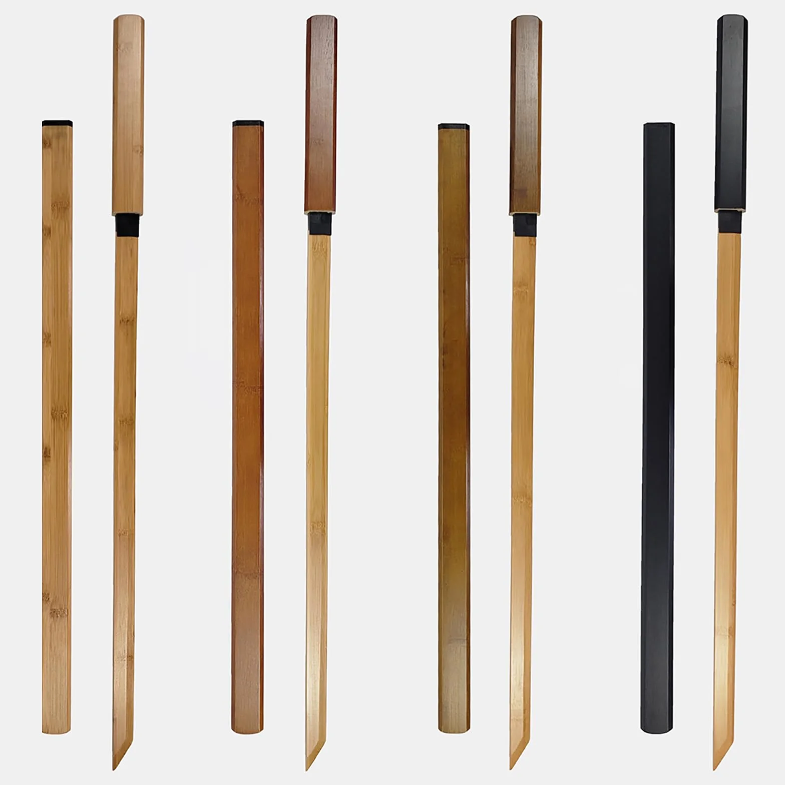 Bokken Hecho a Mano Katana de Madera con Vaina 100 cm Espada Recta de Bambú