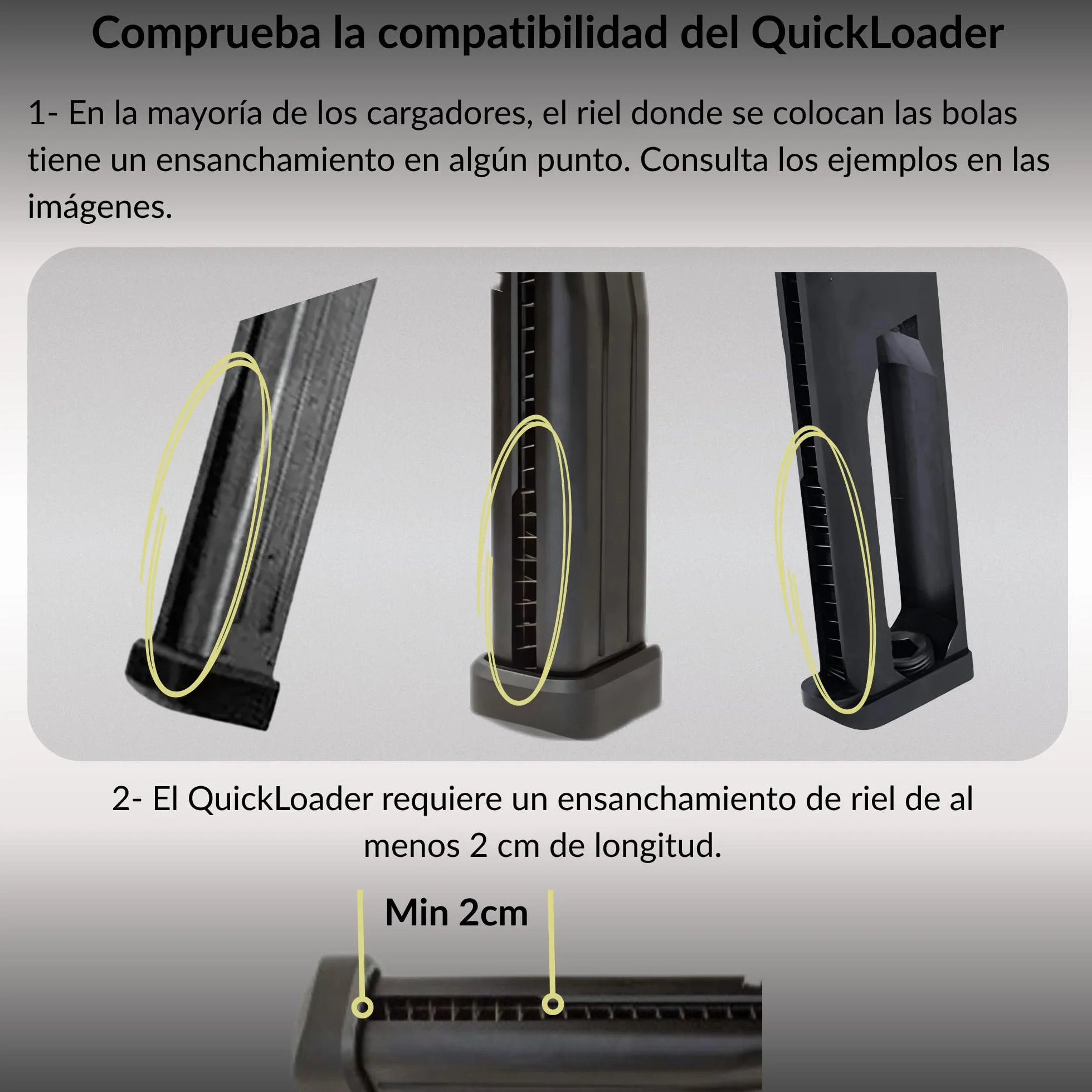 Sibo Airsoft Speedloader 6mm BB Loader para Pistolas Recarga Rápida