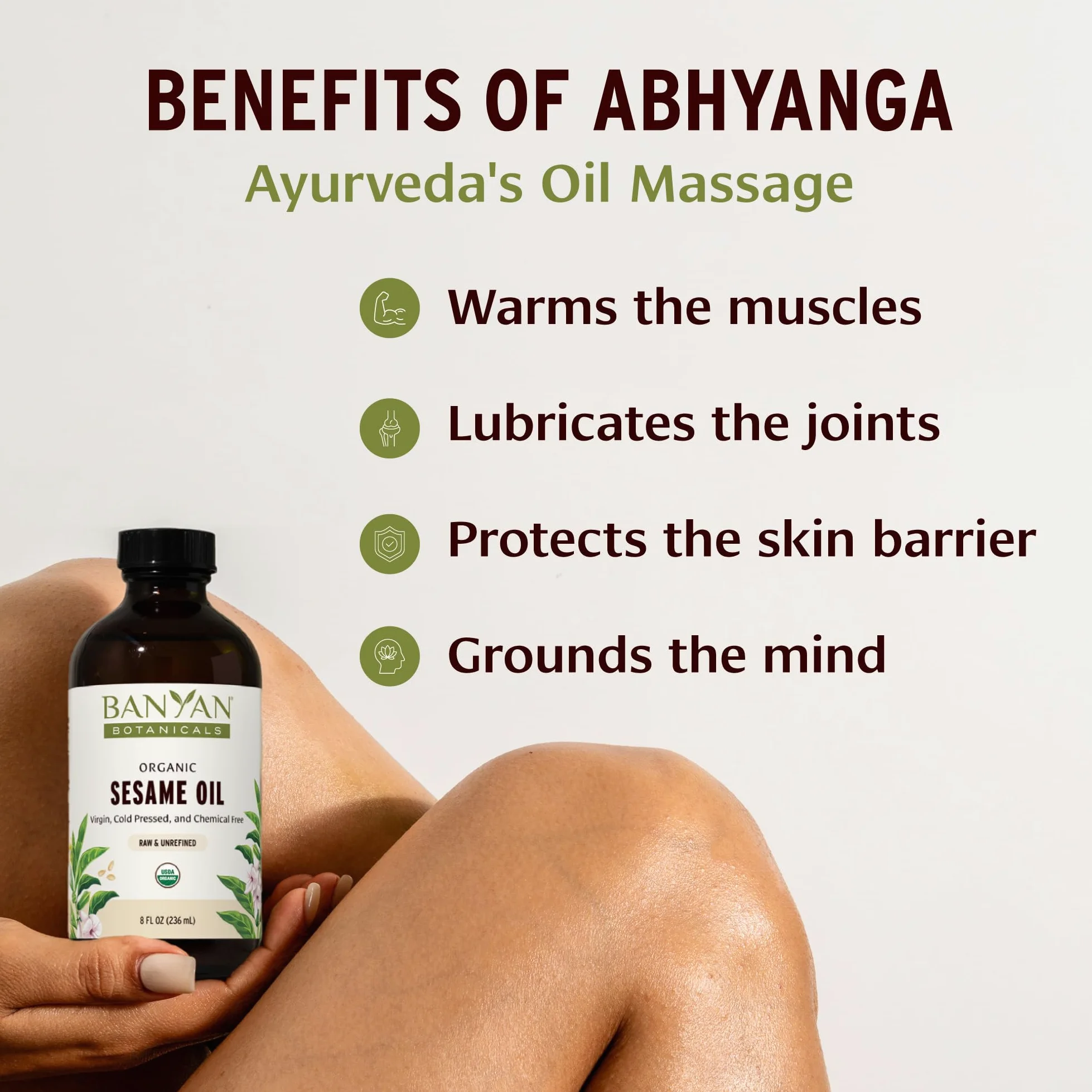 Sesame Oil, Certified Organic, 16 oz - Pure, Unrefined - The Most Traditional of All Oils Used in Ayurveda, Good for Vata & Kapha