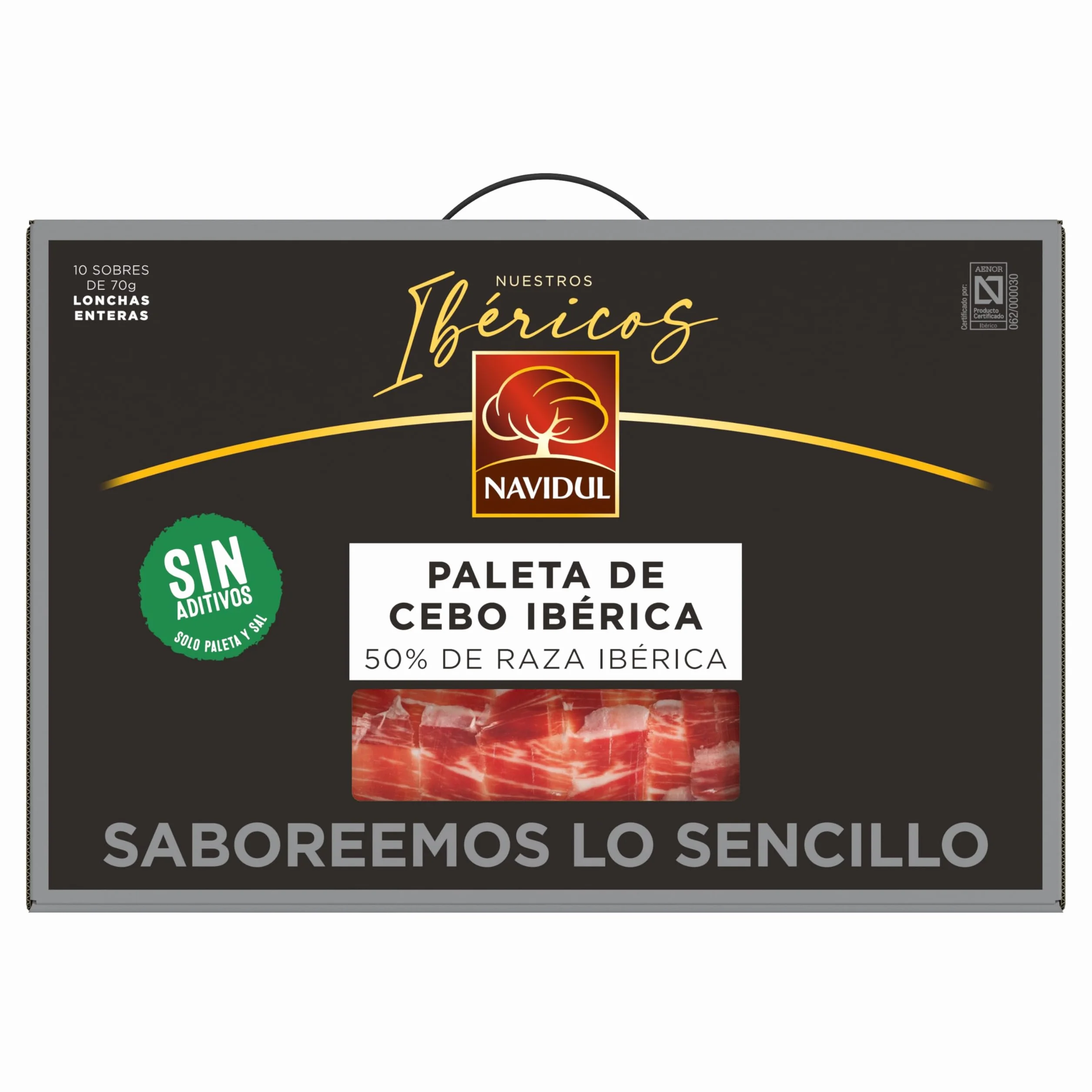 Navidul Maletín Paleta de Cebo Ibérica Freshpack 10x70g 700g