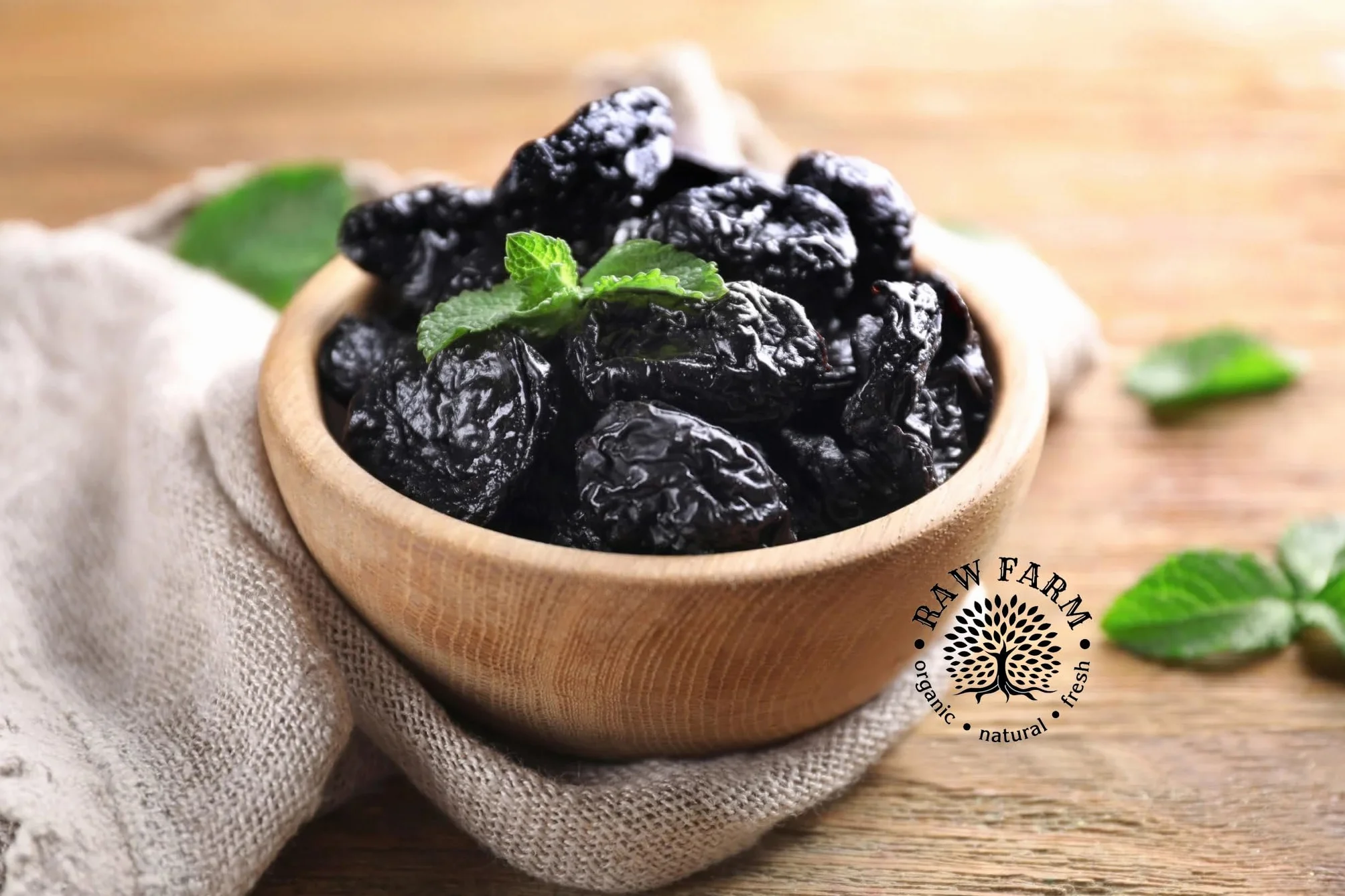 Raw Farm - Ciruelas Secas Bio Sin Hueso - 1kg - 100% Naturales, Sin Azúcar Añadido ni Edulcorantes, Suaves, Jugosas y Aromáticas