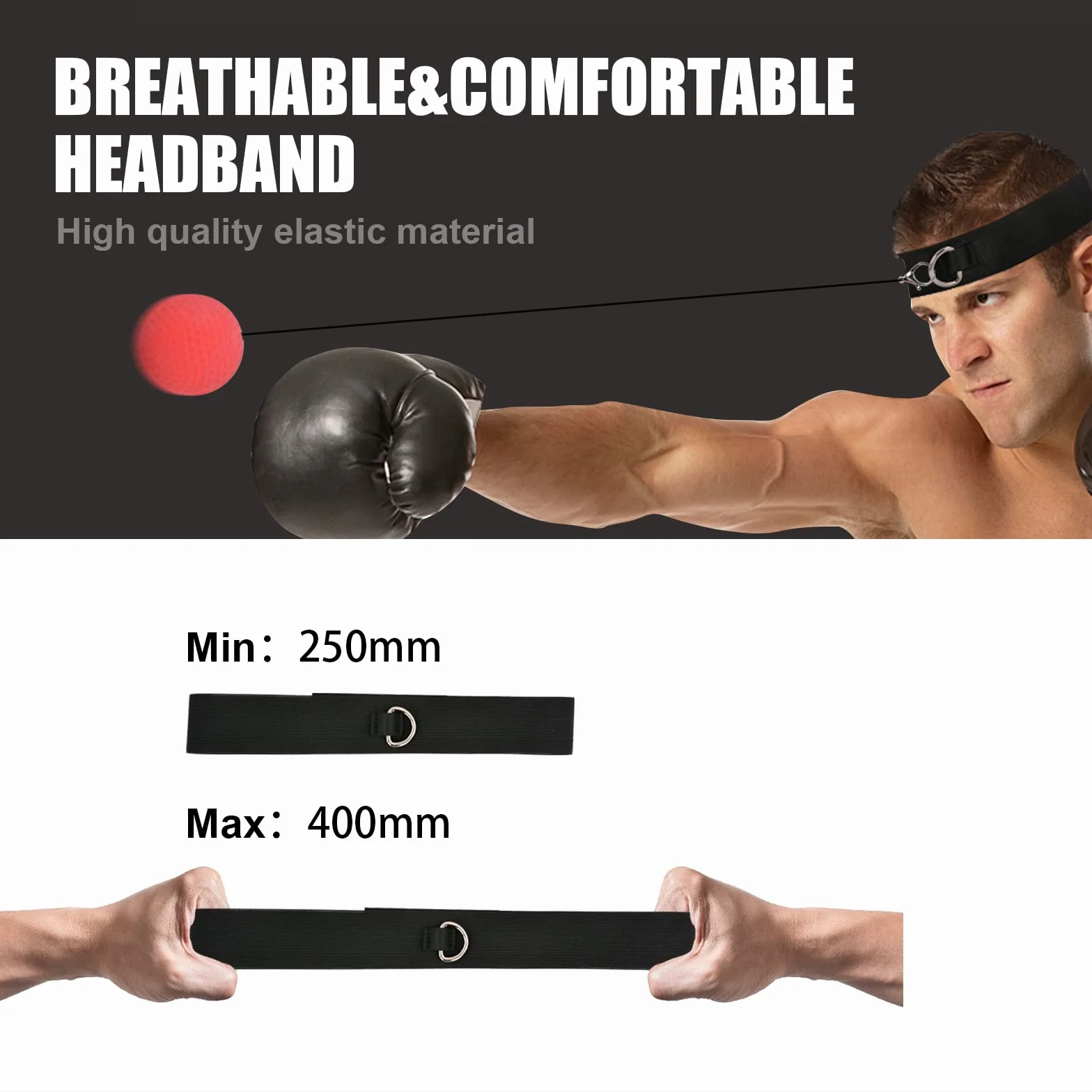 Pelotas de Reflejo con Diadema Ajustable para Entrenamiento de Boxeo