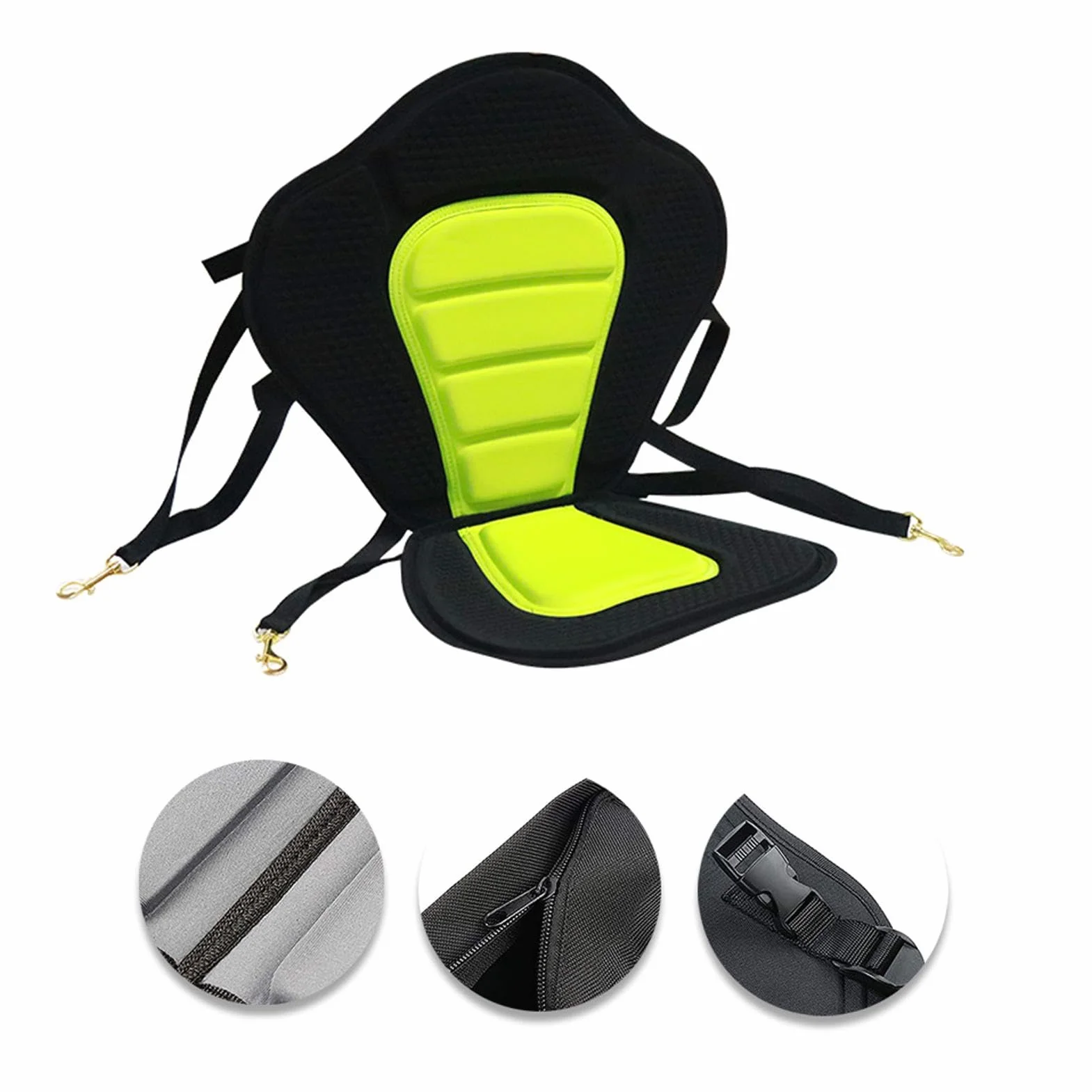 Asientos de Kayak con Mochilas – Asiento Acolchado de Lujo Transpirable con Respaldo Alto para Pesca en Barco