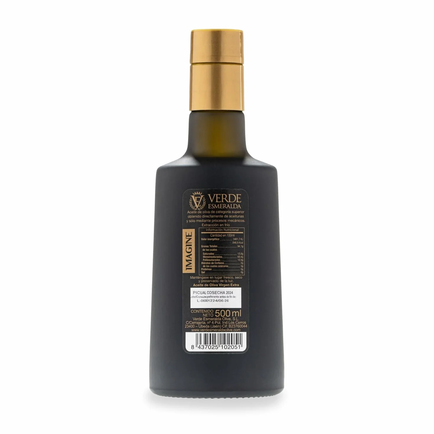 Aceite de Oliva Virgen Extra Picual Verde Esmeralda Edición Especial 500ml