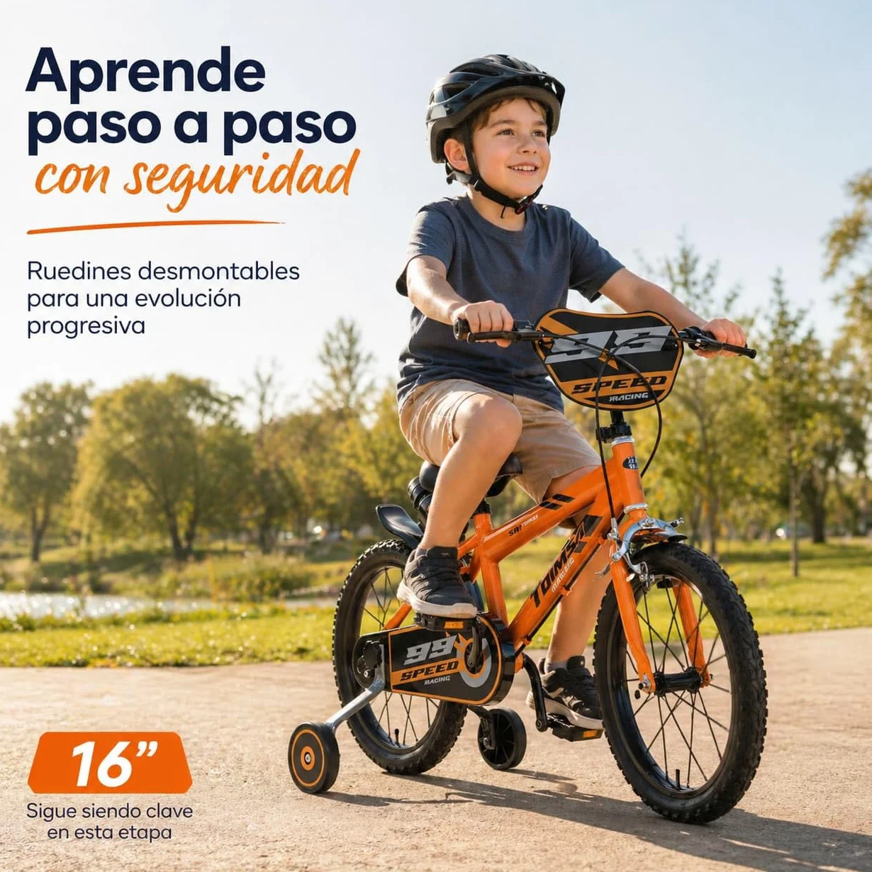TOIMSA Bicicleta 16" Speed Racing