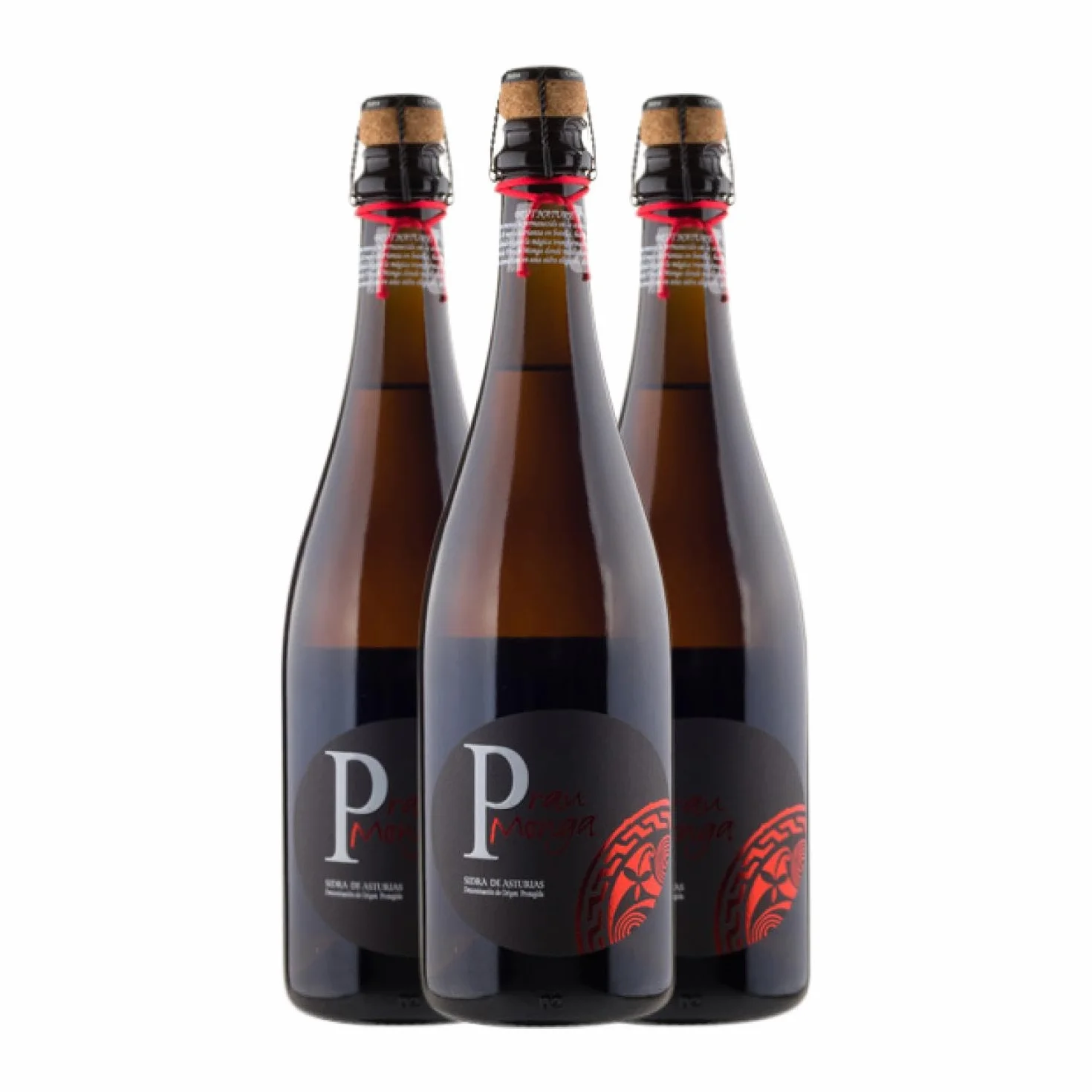 Sidra Viuda de Angelón Prau Monga Brut Sidra de Asturias Reserva 75 cl Caja de 3 Botellas