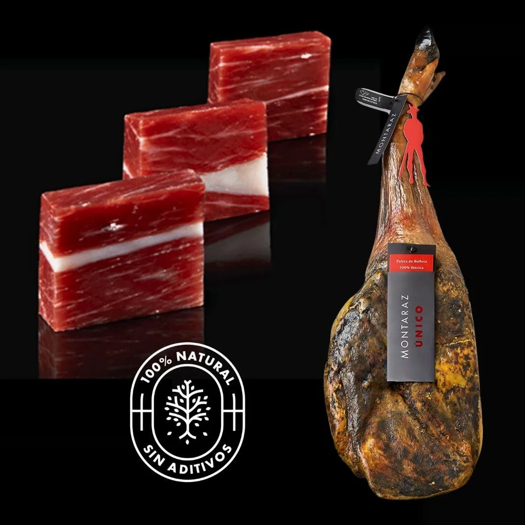 Paleta Ibérica de Bellota 100% Raza Ibérica Curación 24 Meses 4,5-5 kg Sin Aditivos